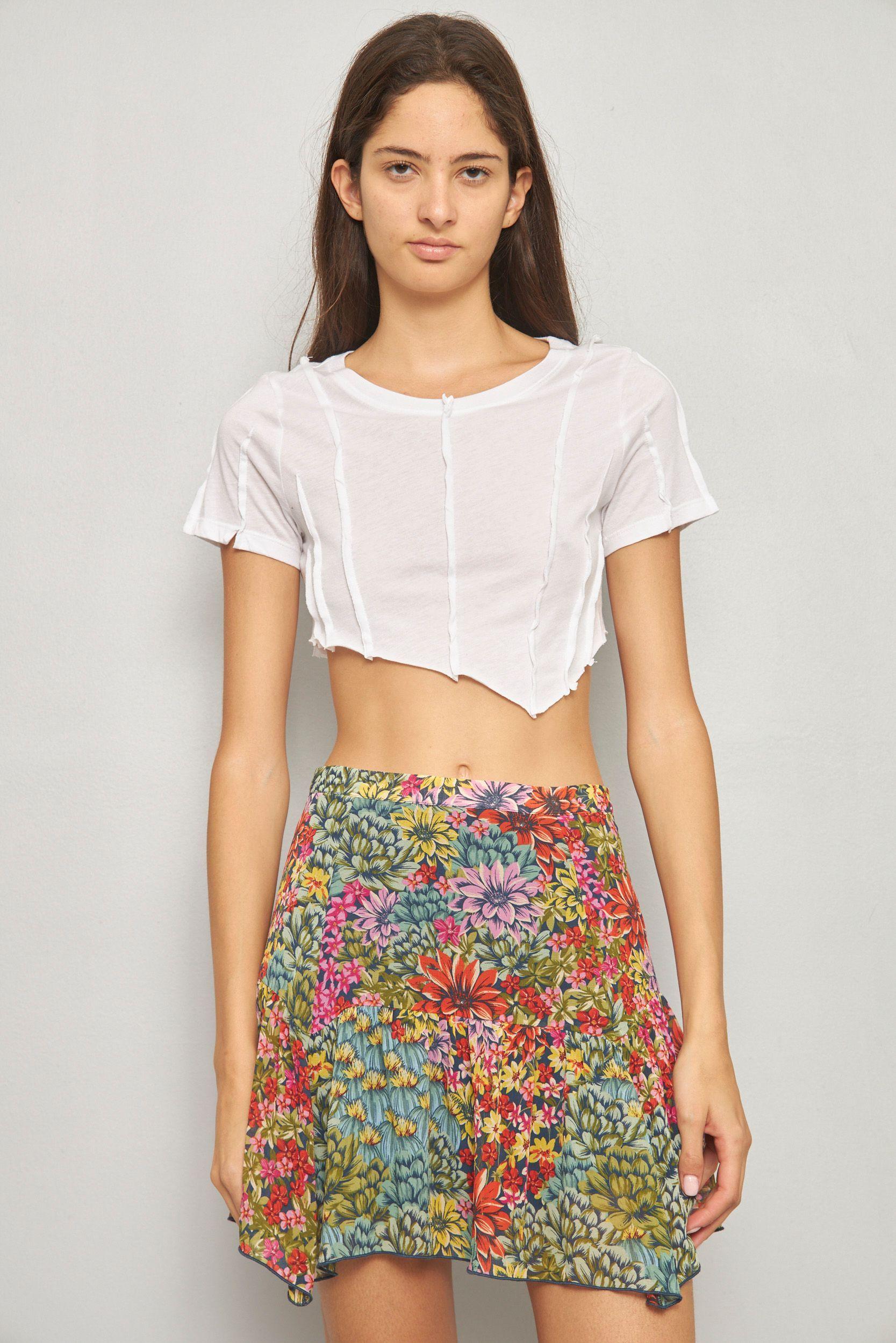 Falda casual reciclado multicolor urban outfitters talla M -0