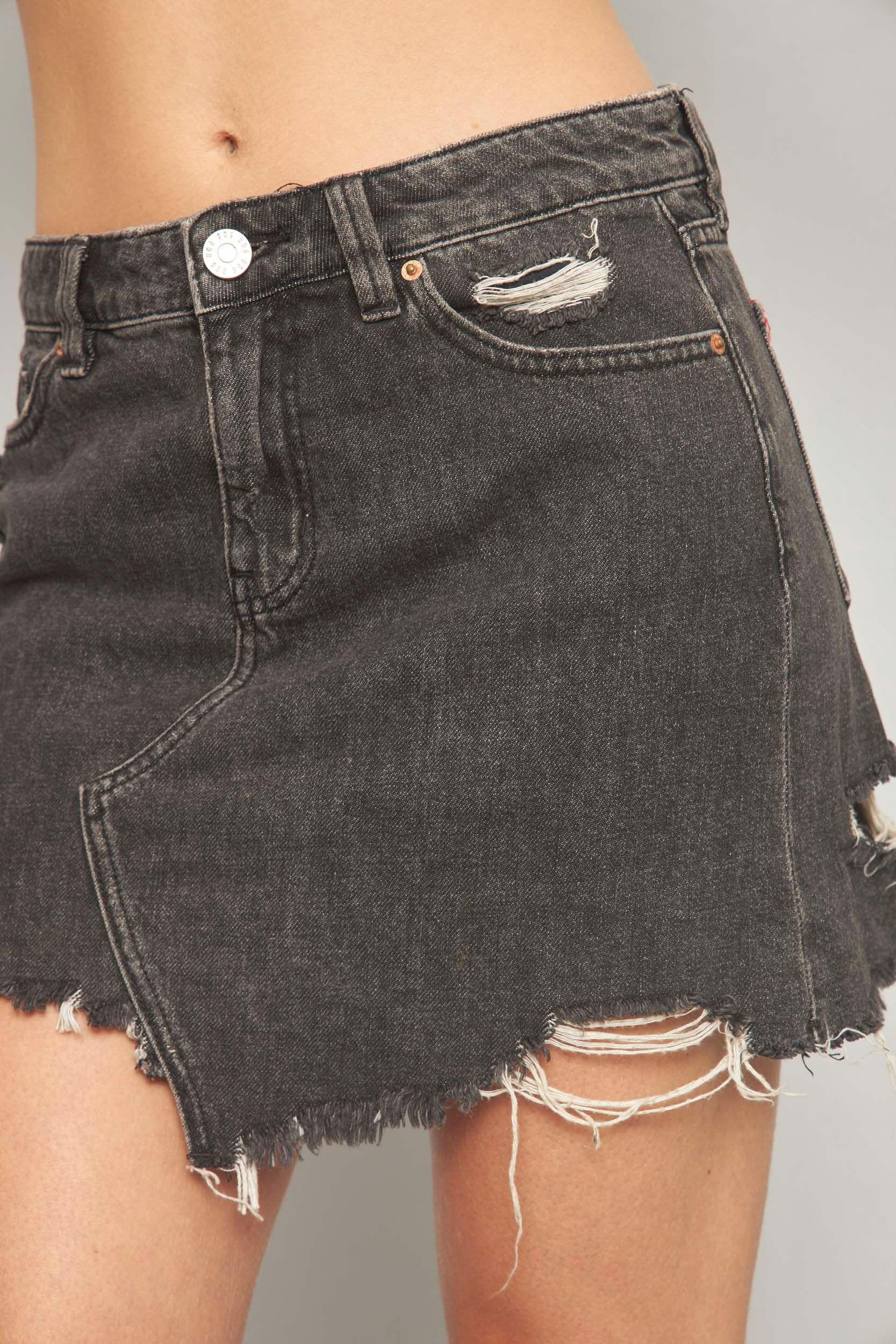 Falda casual reciclado grafito bdg talla S-3