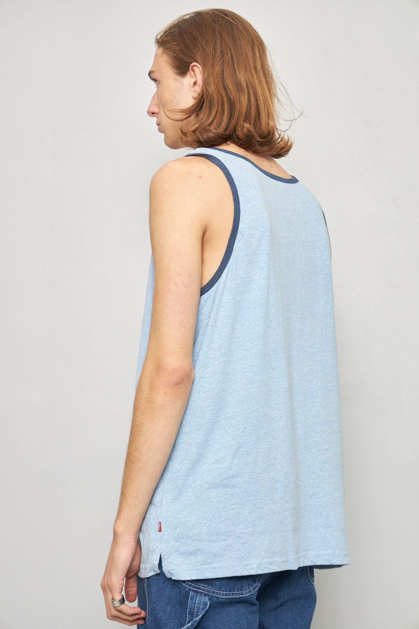 Polera casual reciclado celeste levis talla XL  -2