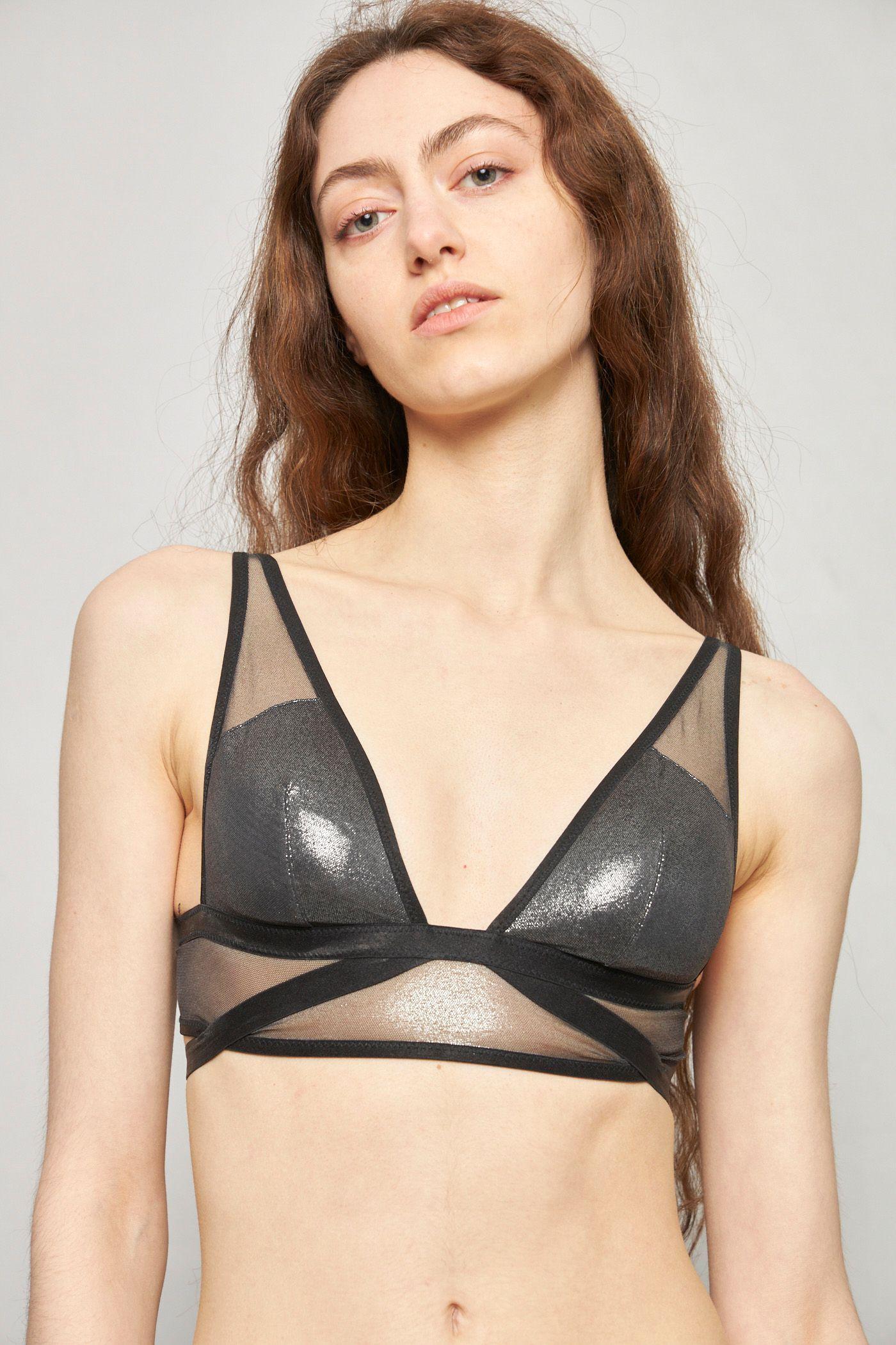 Sosten casual reciclado plateado victorias secret talla XS -4
