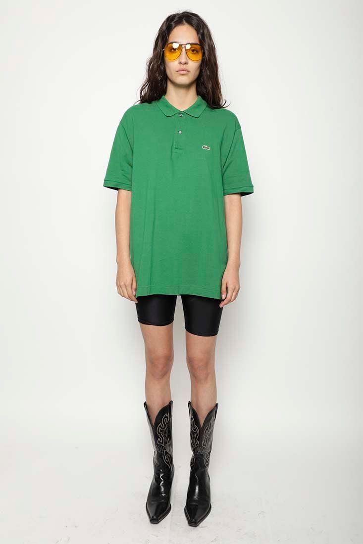 Polera casual reciclado verde nostalgic talla 2XL  -4