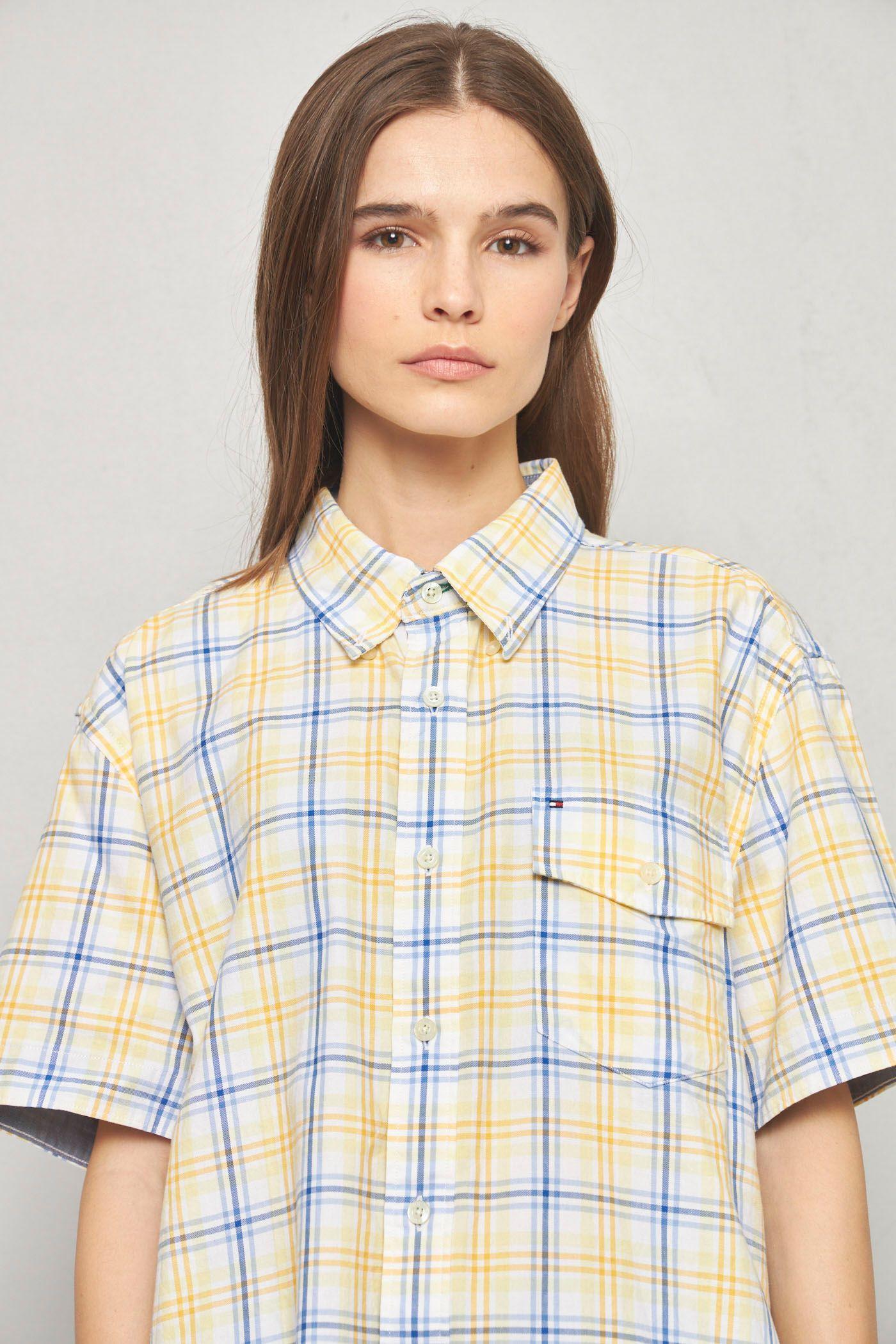 Blusa casual reciclado multicolor tommy hilfiger talla L -4