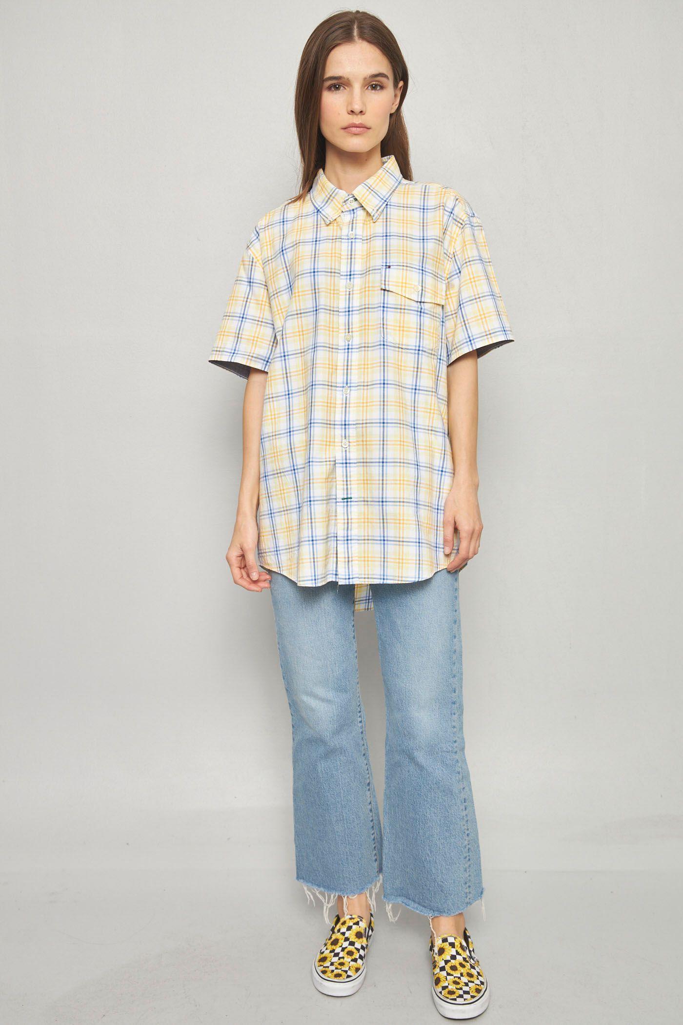 Blusa casual reciclado multicolor tommy hilfiger talla L -3