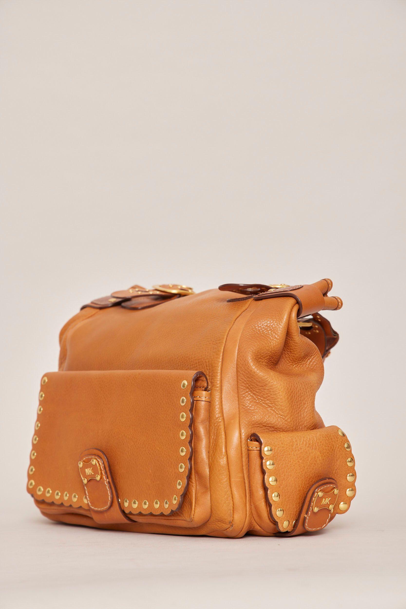 Cartera casual  camel michael kors talla L-1