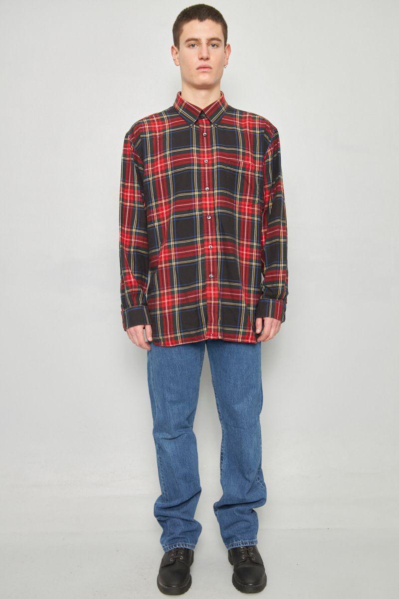 Camisa casual reciclado multicolor tommy hilfiger talla XL -3