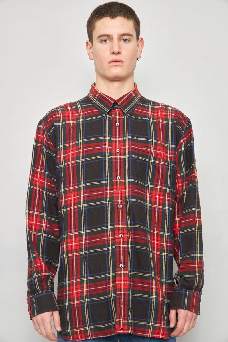 Camisa casual reciclado multicolor tommy hilfiger talla XL -0