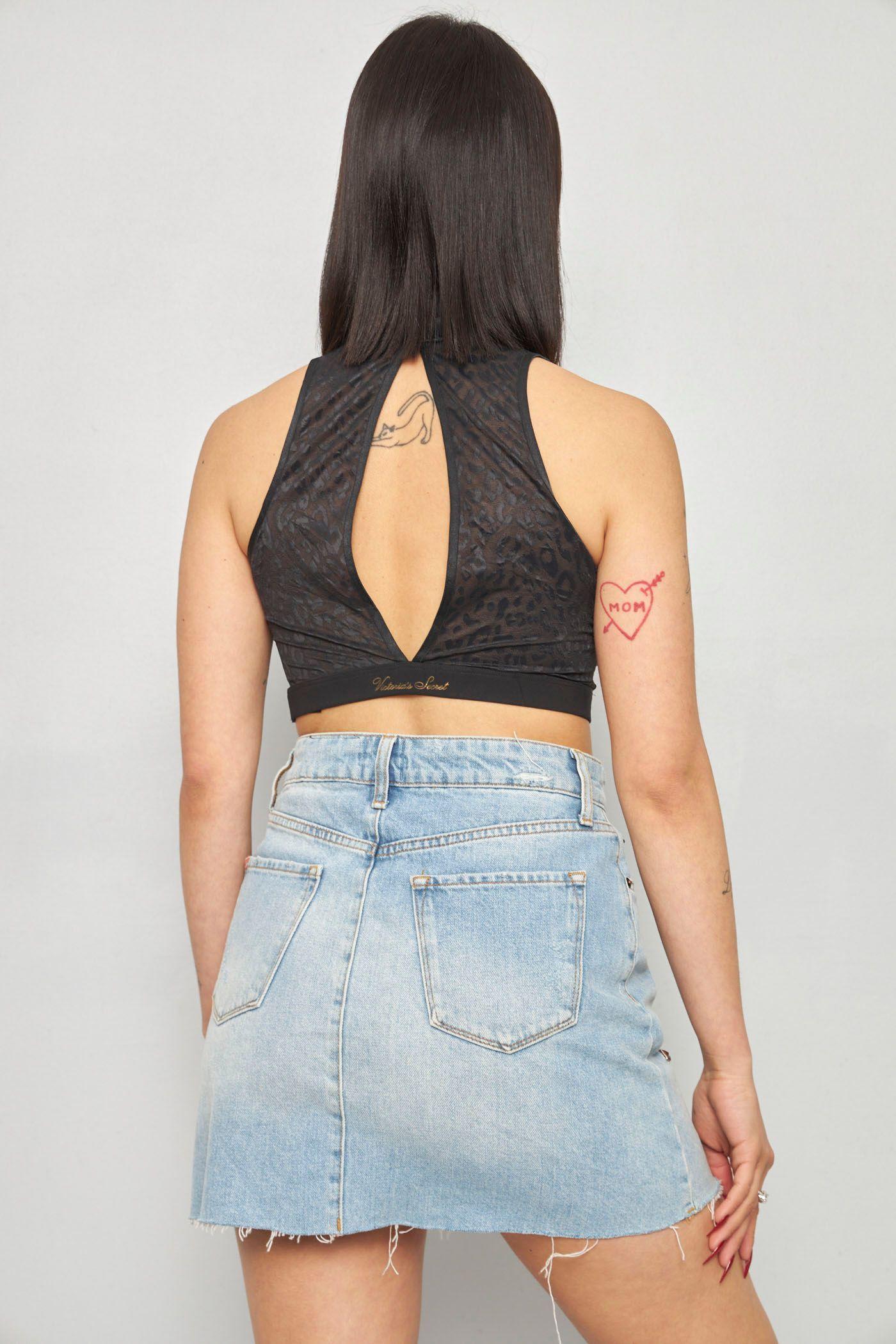 Falda casual reciclado celeste lovemade talla S  -2