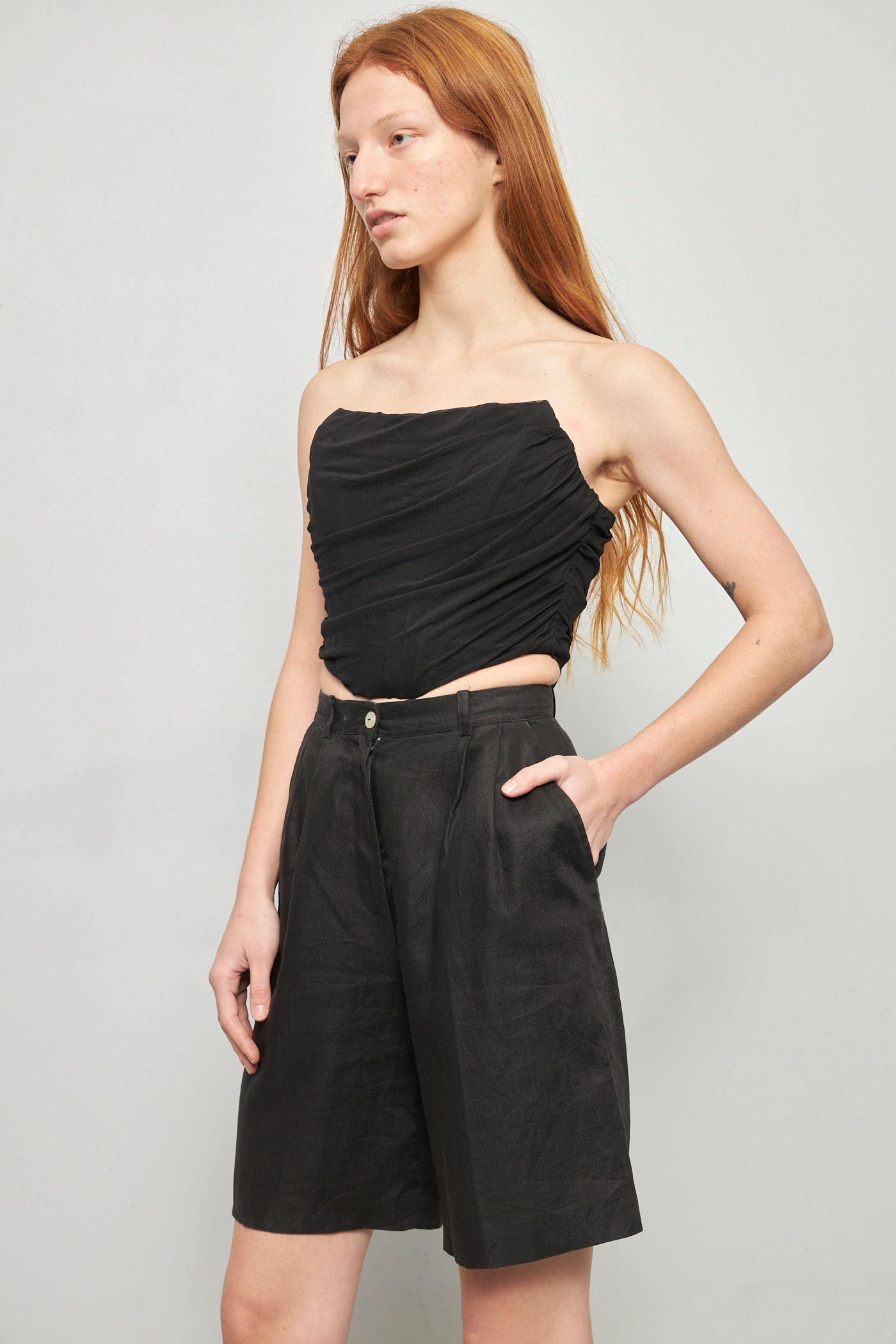 Shorts casual reciclado negro talbots talla XS  -1