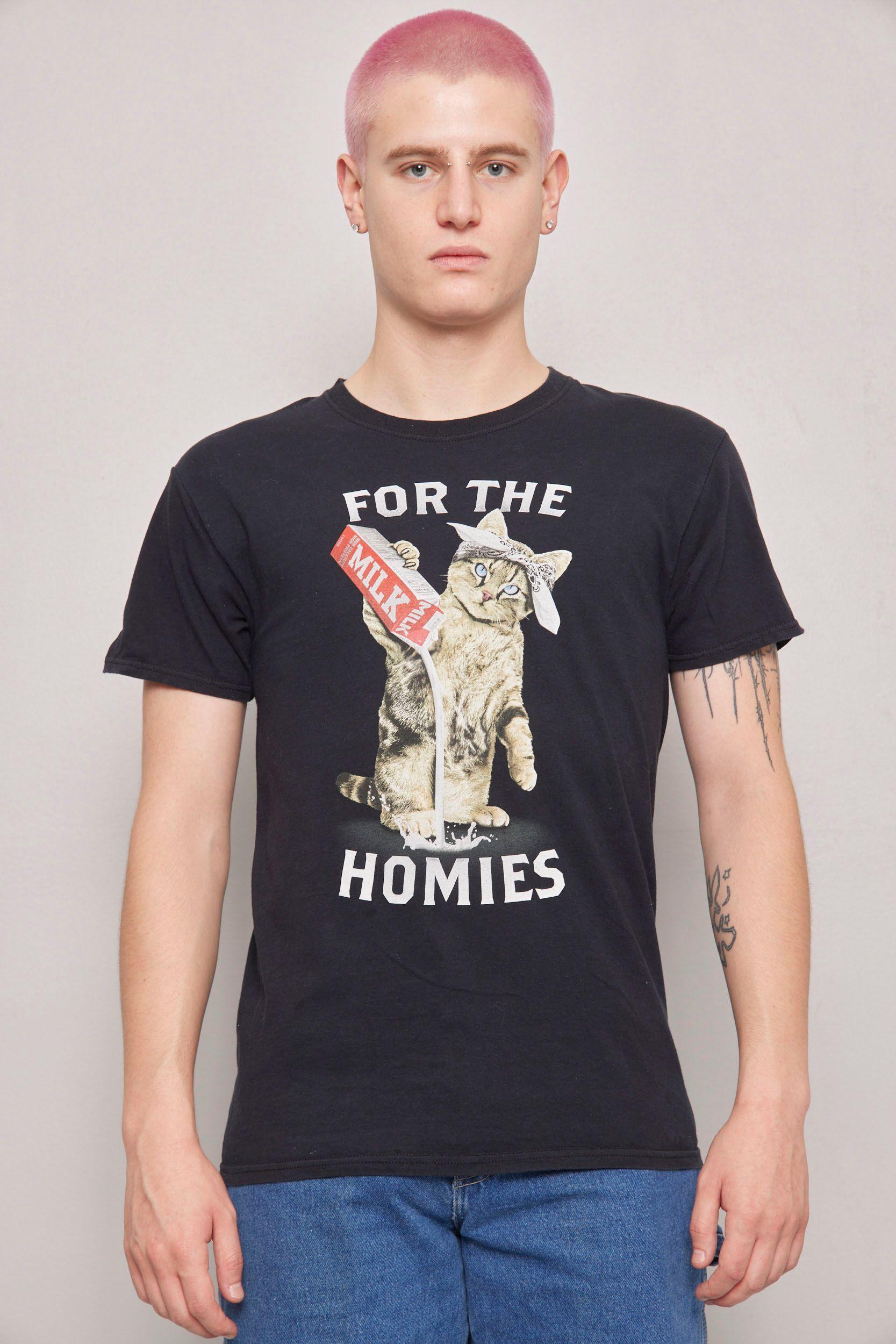 Polera casual  negro nostalgic talla M-0