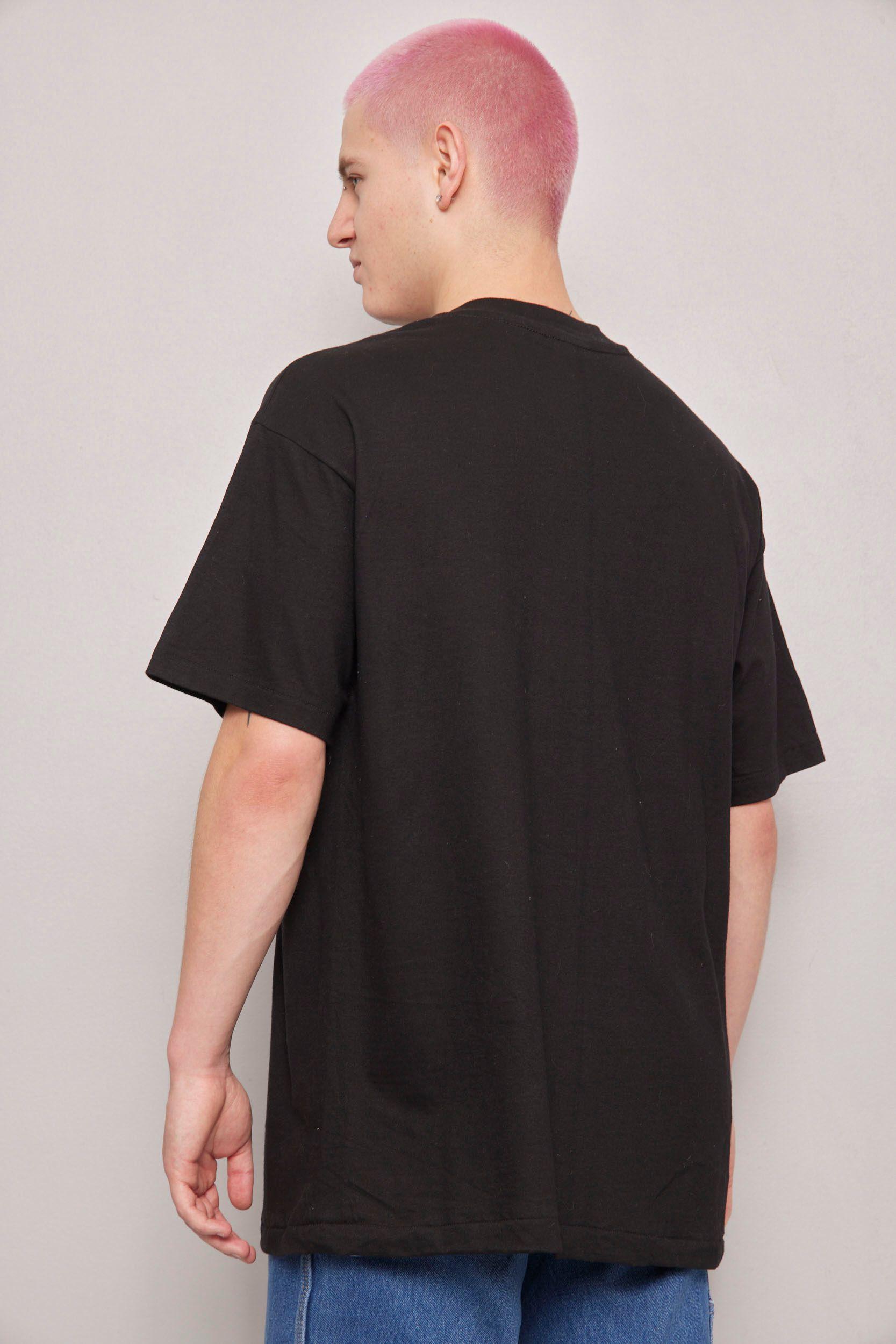 Polera casual  negro hanes talla XL-2