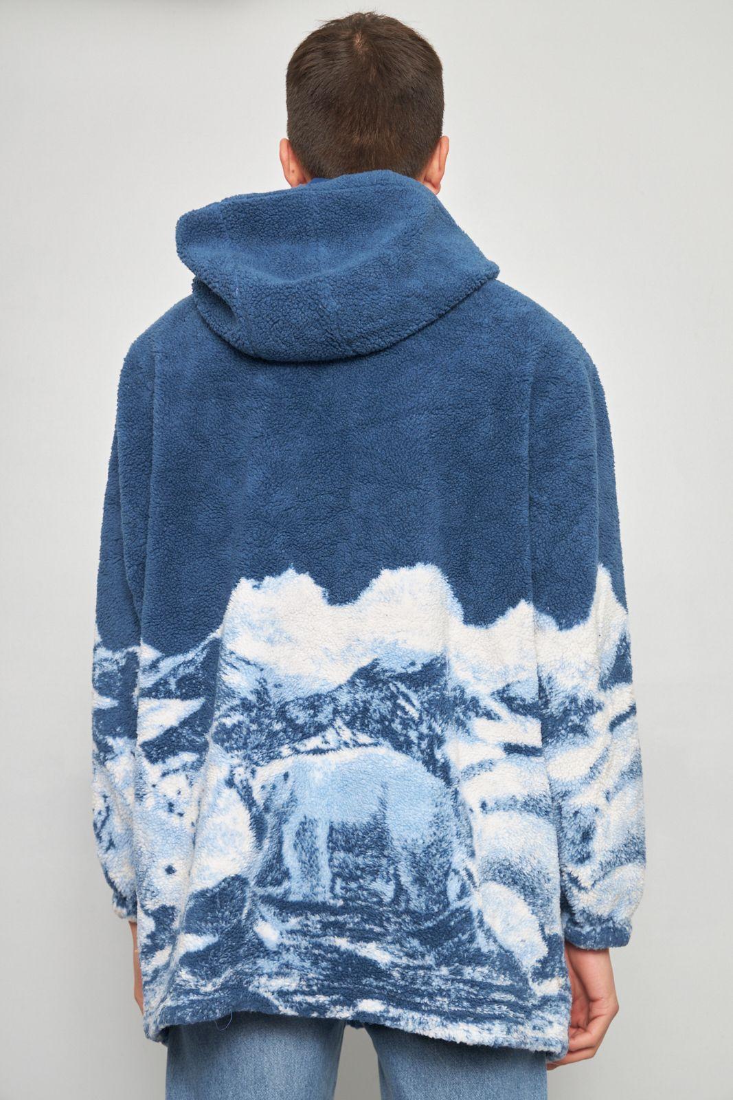 Poleron casual reciclado multicolor nostalgic talla M  -2