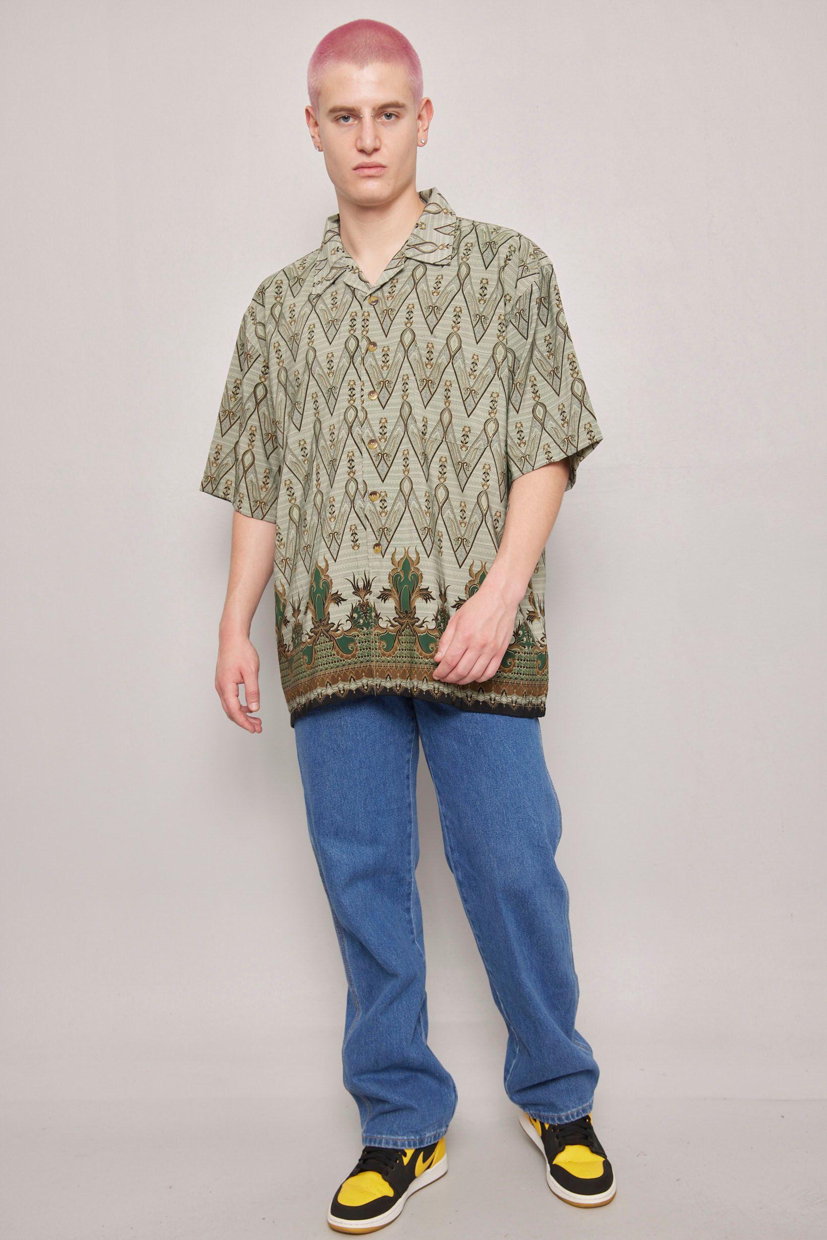 Camisa casual  multicolor 7 diamons talla XL-3