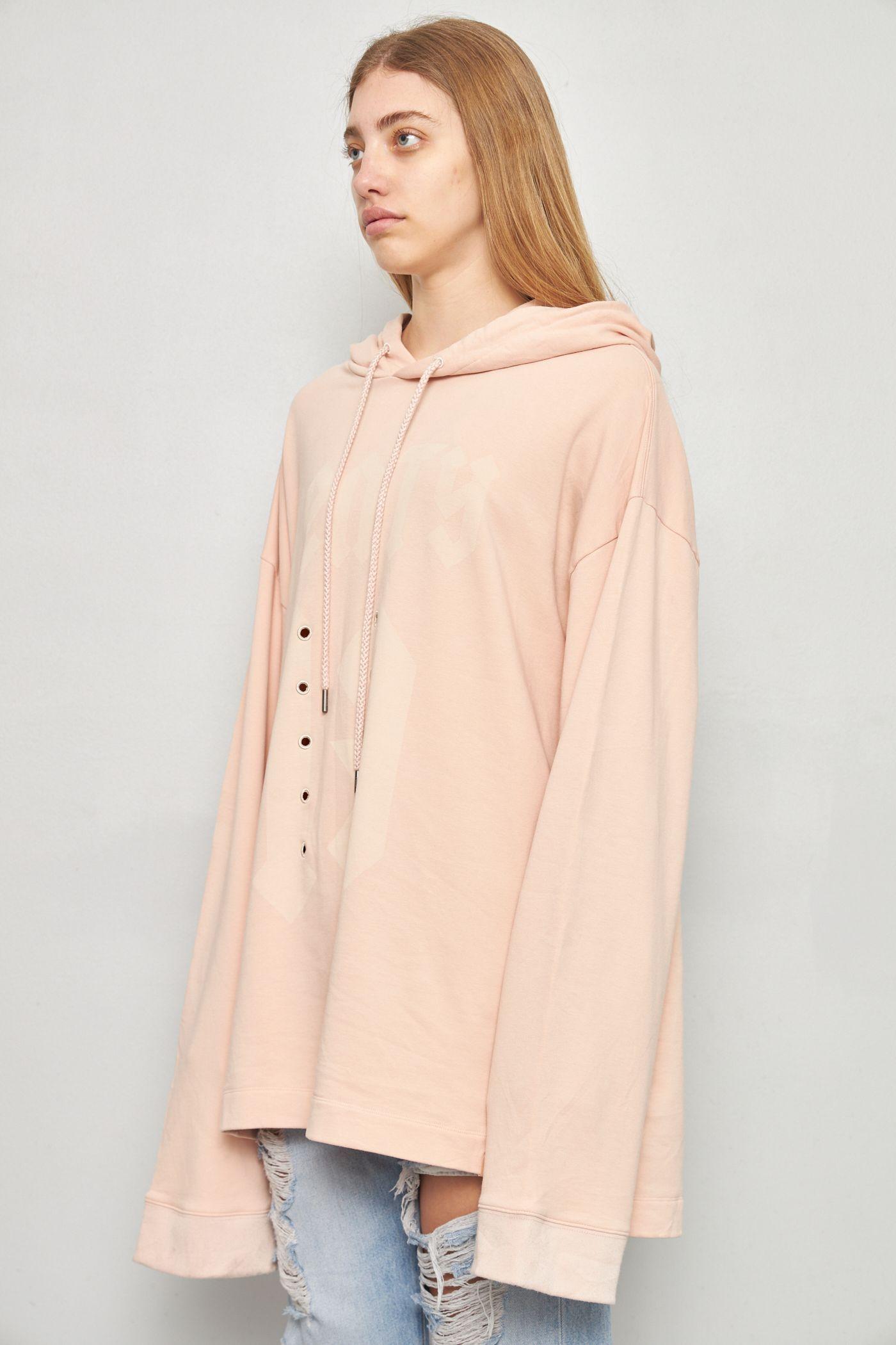 Poleron casual reciclado rosa puma talla S  -1