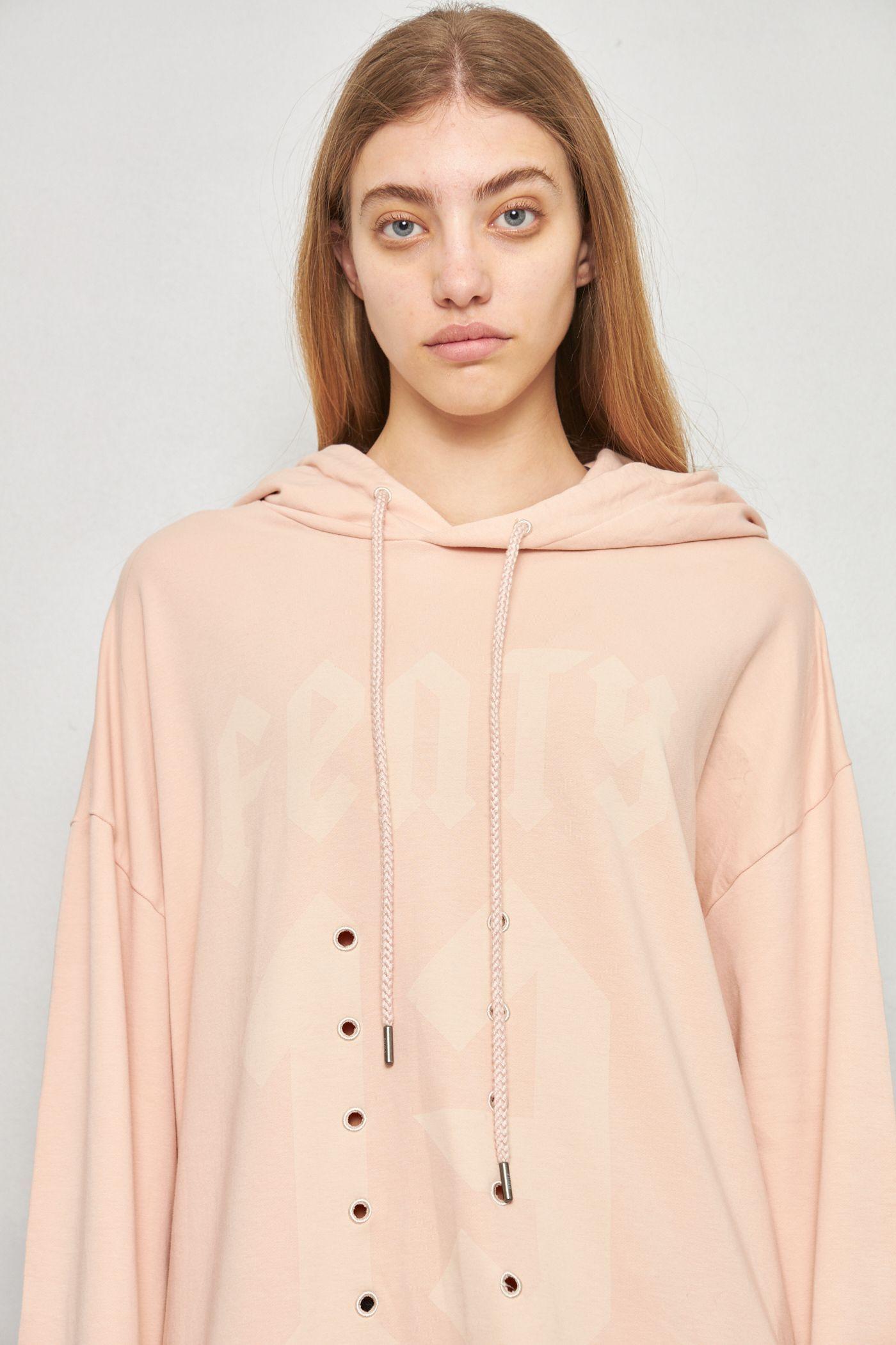 Poleron casual reciclado rosa puma talla S  -4