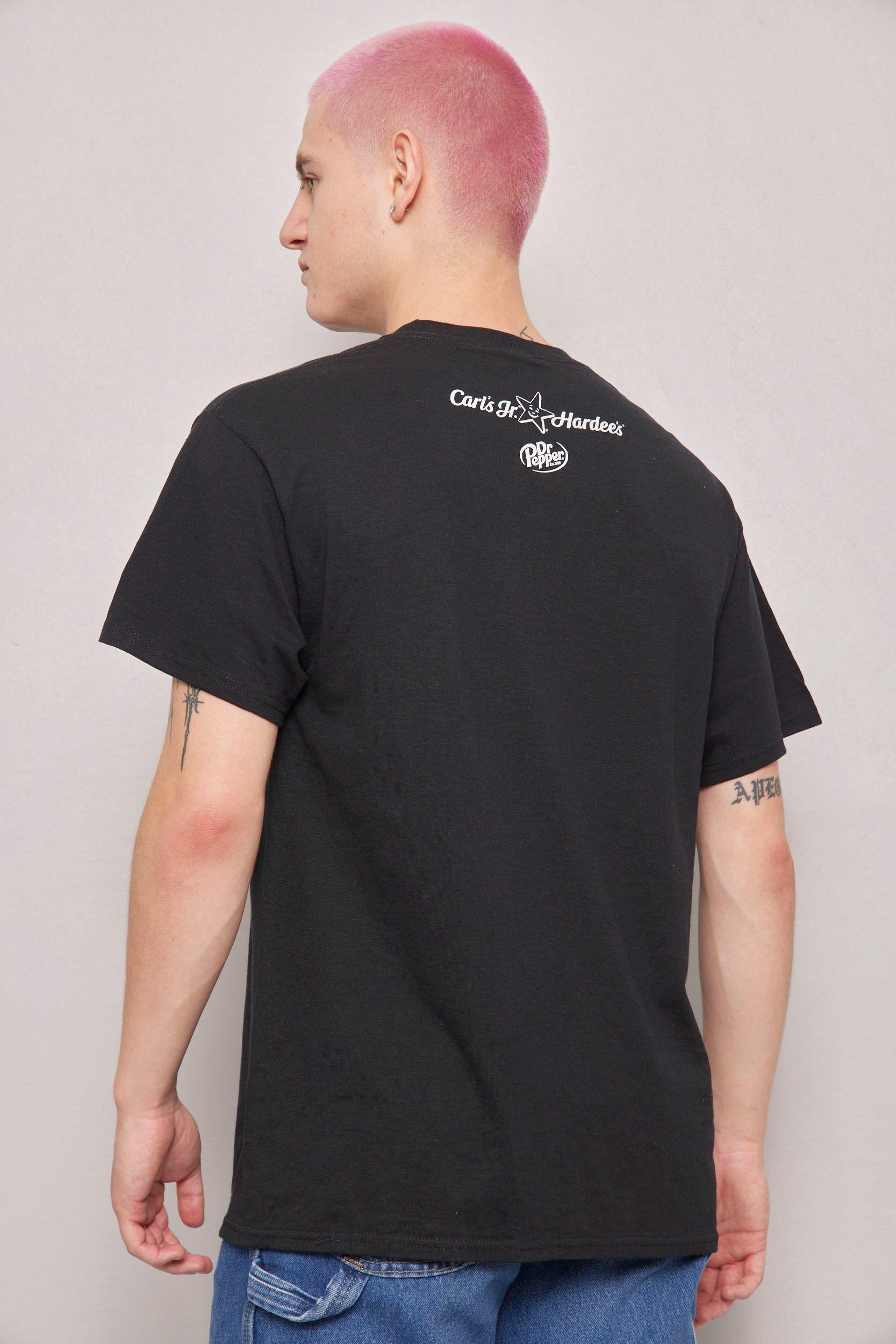 Polera casual  negro port & company talla L-2