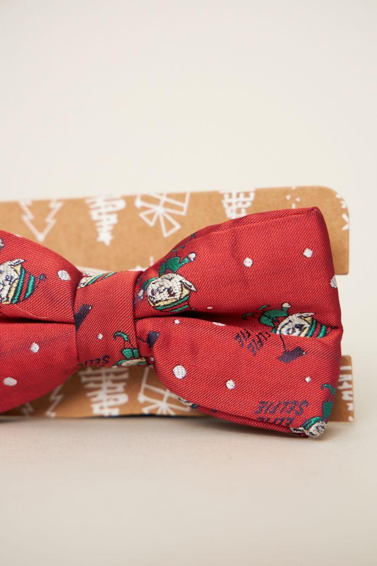 Corbata vintage reciclado rojo primark talla M  -4
