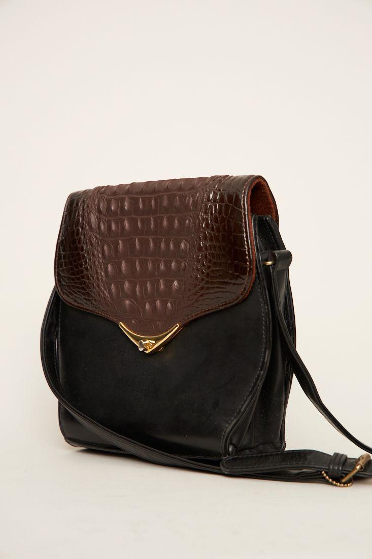 Cartera casual reciclado negro nostalgic talla M  -1