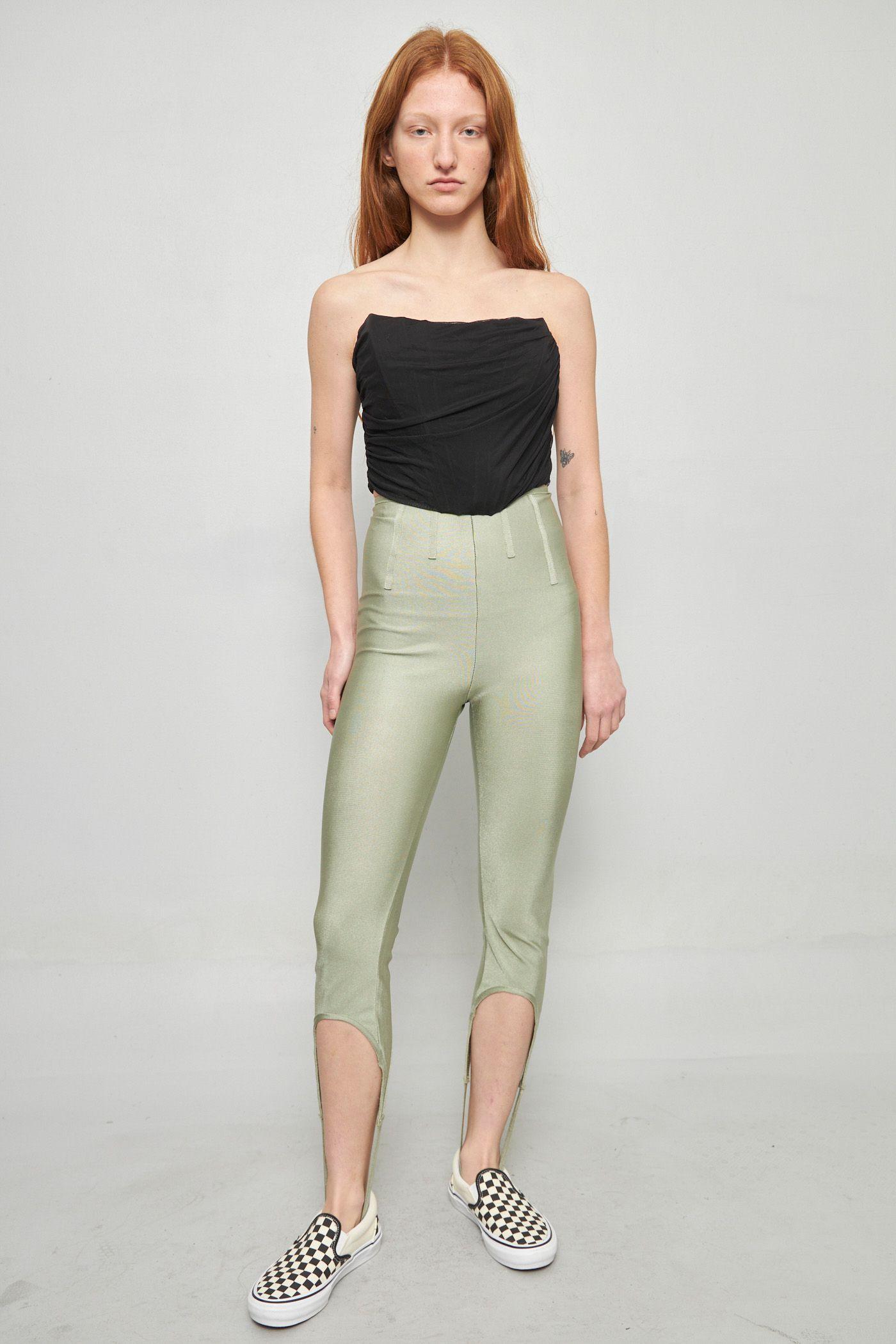 Pantalon casual reciclado verde missguided talla S  -4