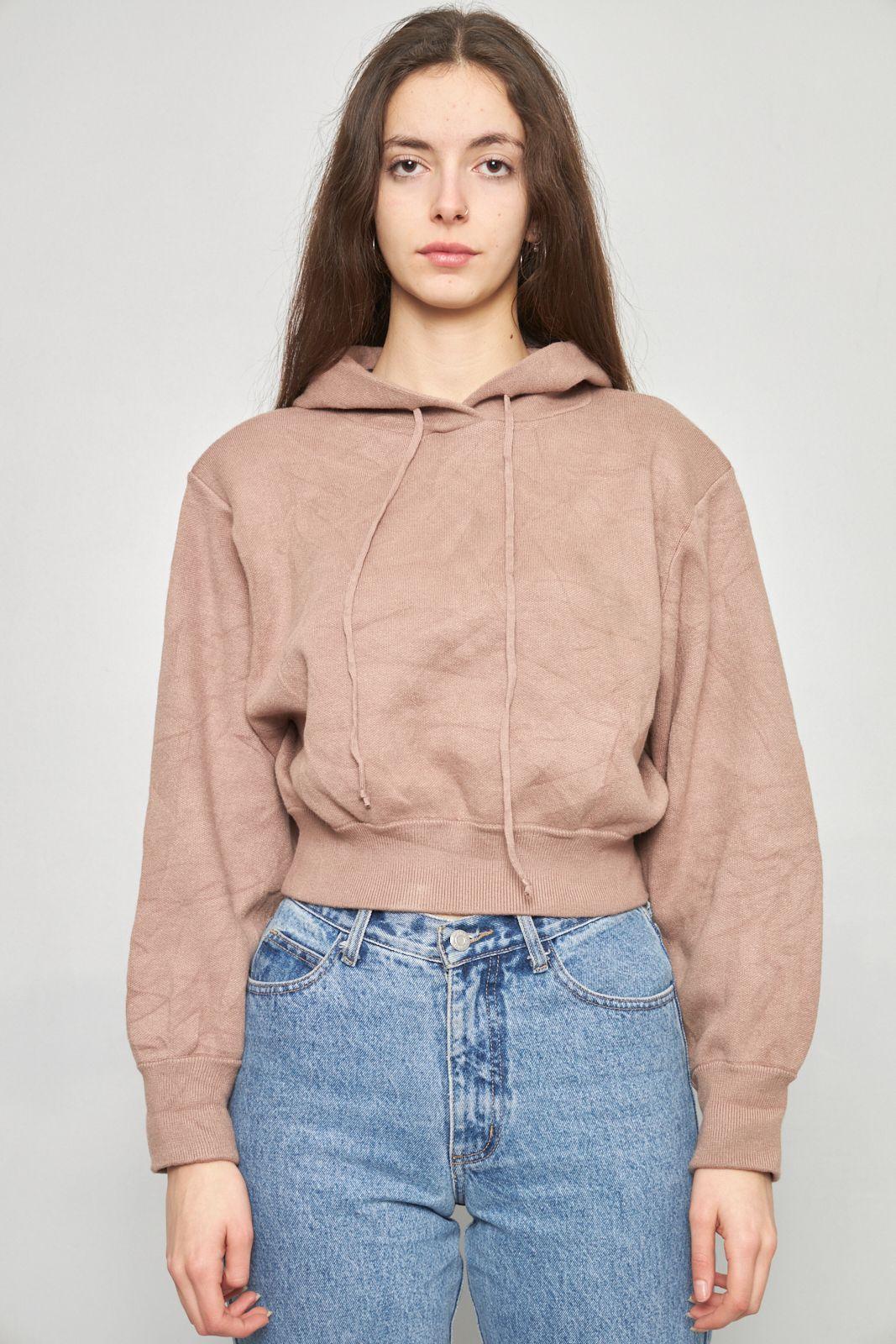 Poleron casual reciclado beige zara talla S  -0