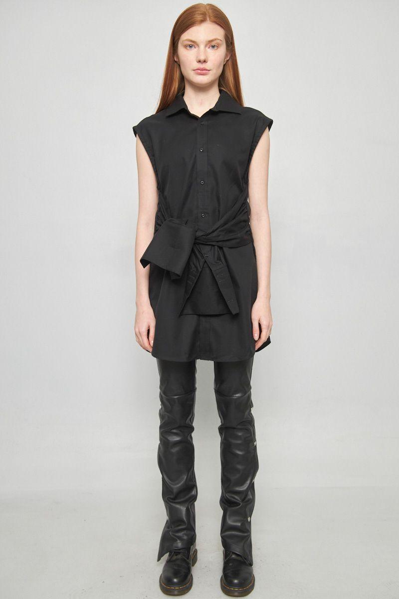 Blusa casual reciclado negro joseph abboud talla M -3