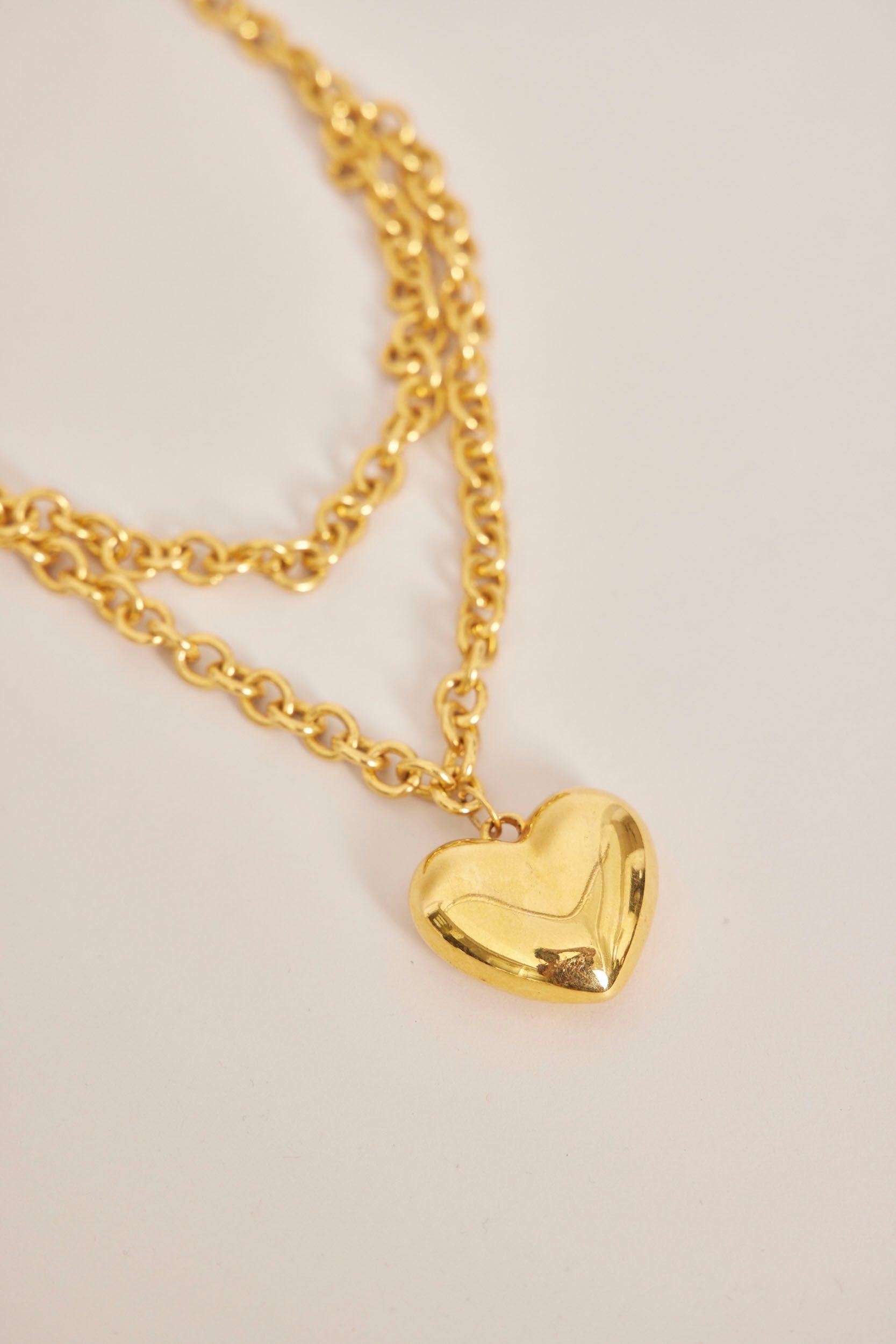 Collar vintage  dorado nostalgic talla M-1