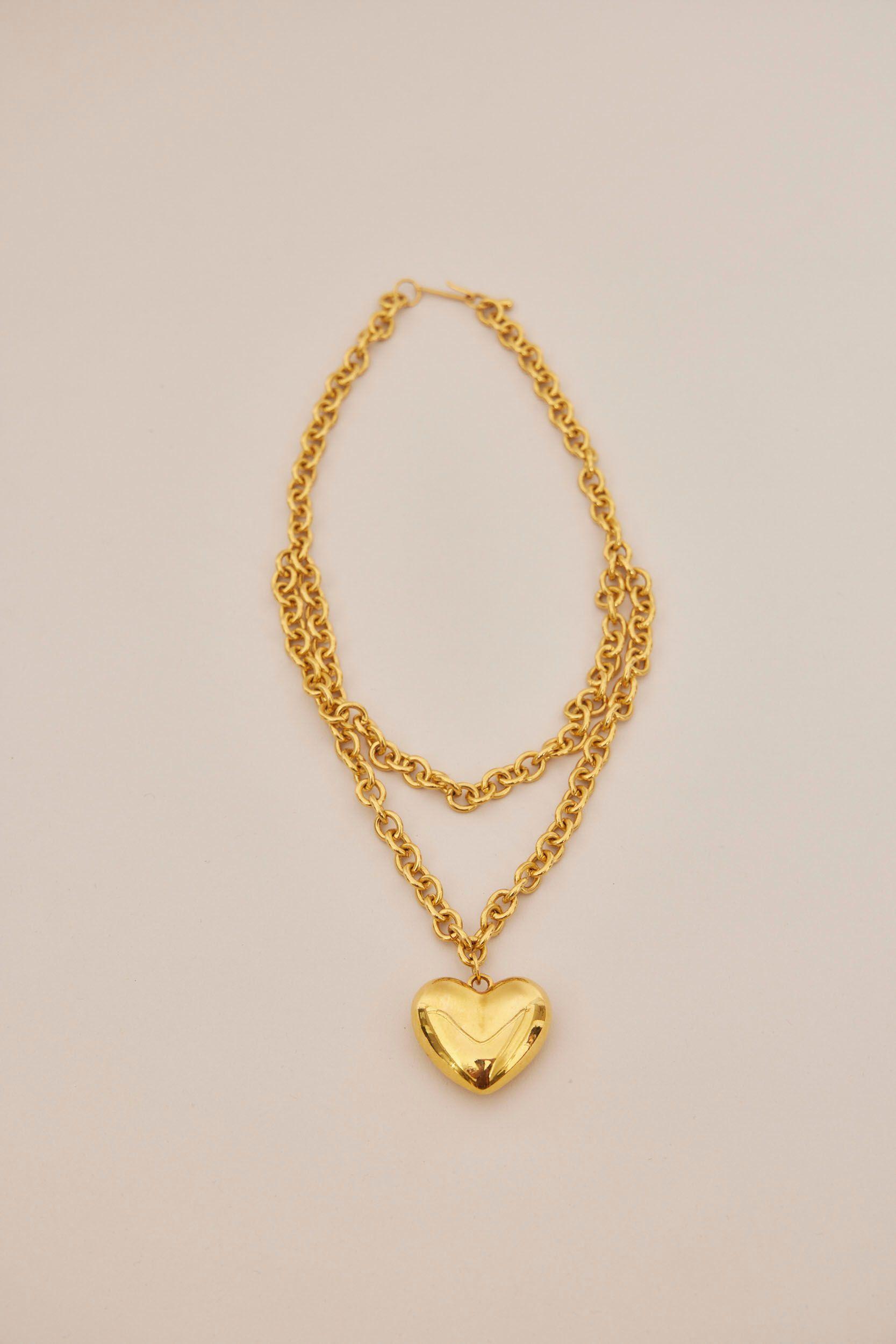 Collar vintage  dorado nostalgic talla M-0