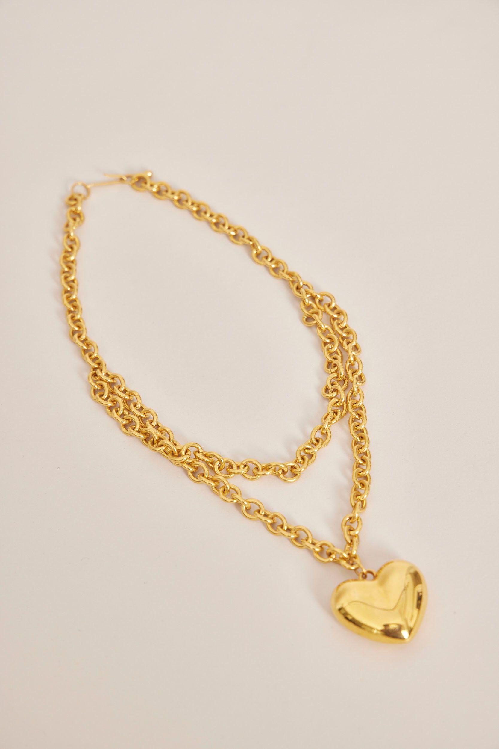 Collar vintage  dorado nostalgic talla M-3