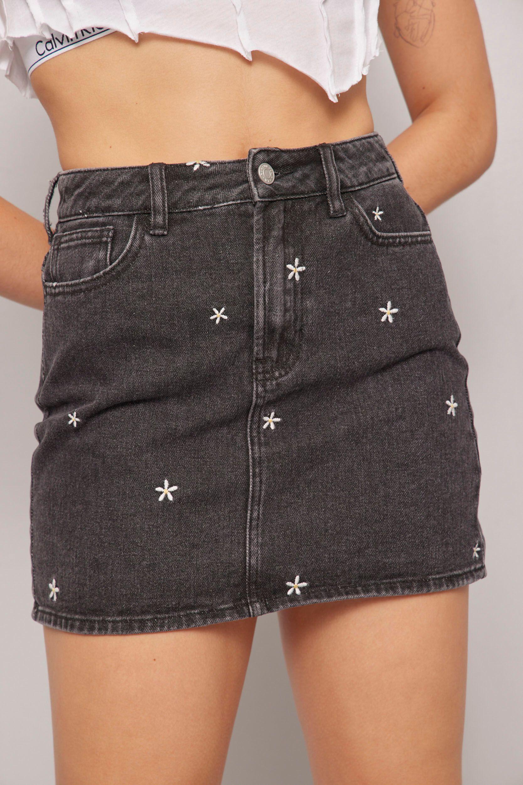 Falda casual  grafito pacsun talla XS-3