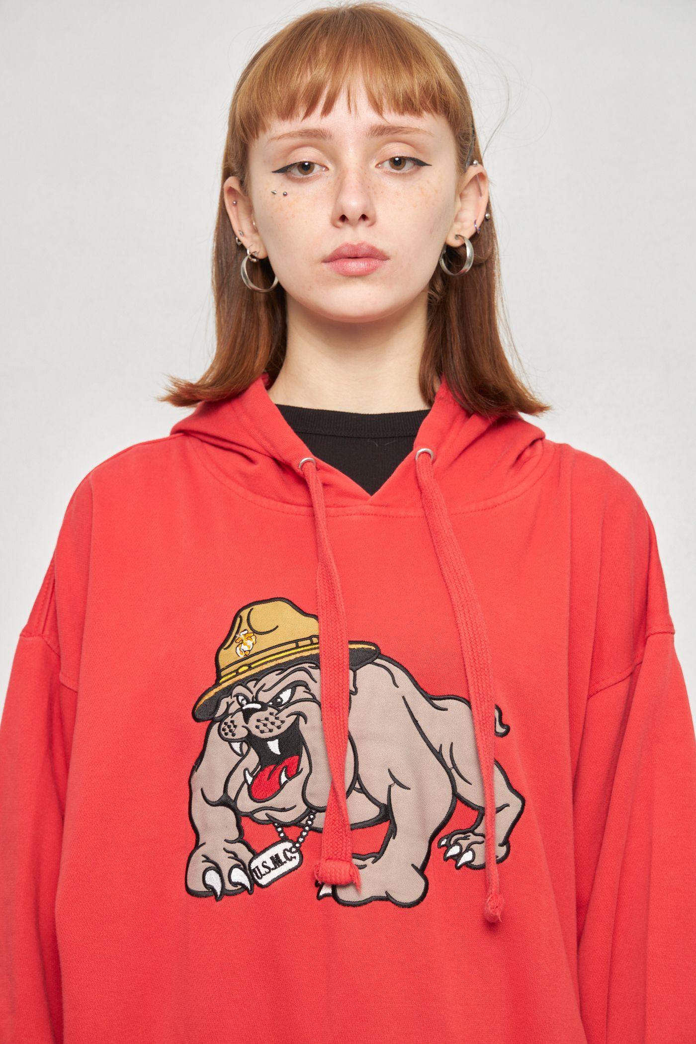 Poleron casual reciclado rojo ovb talla XL  -4