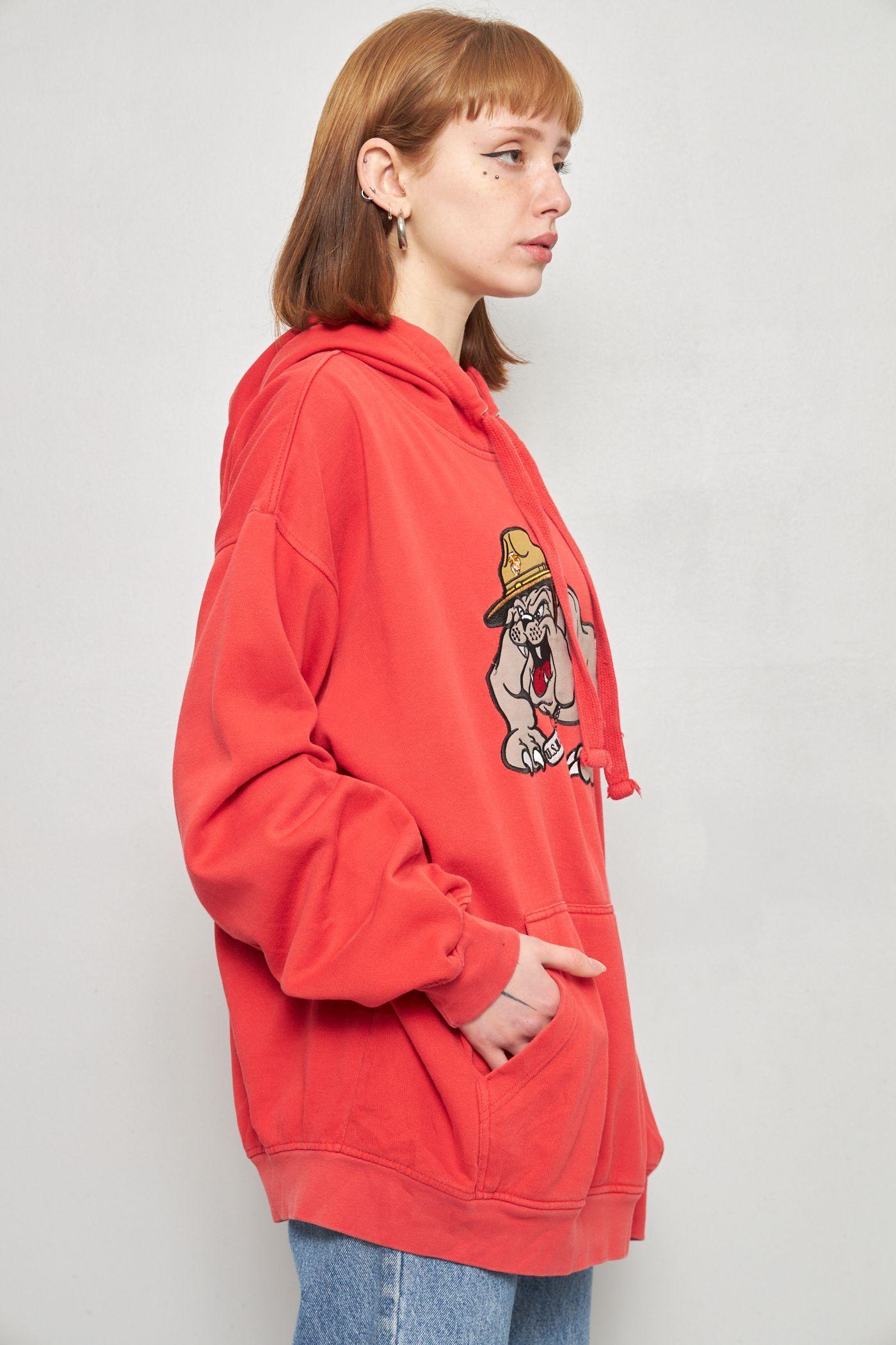 Poleron casual reciclado rojo ovb talla XL  -1