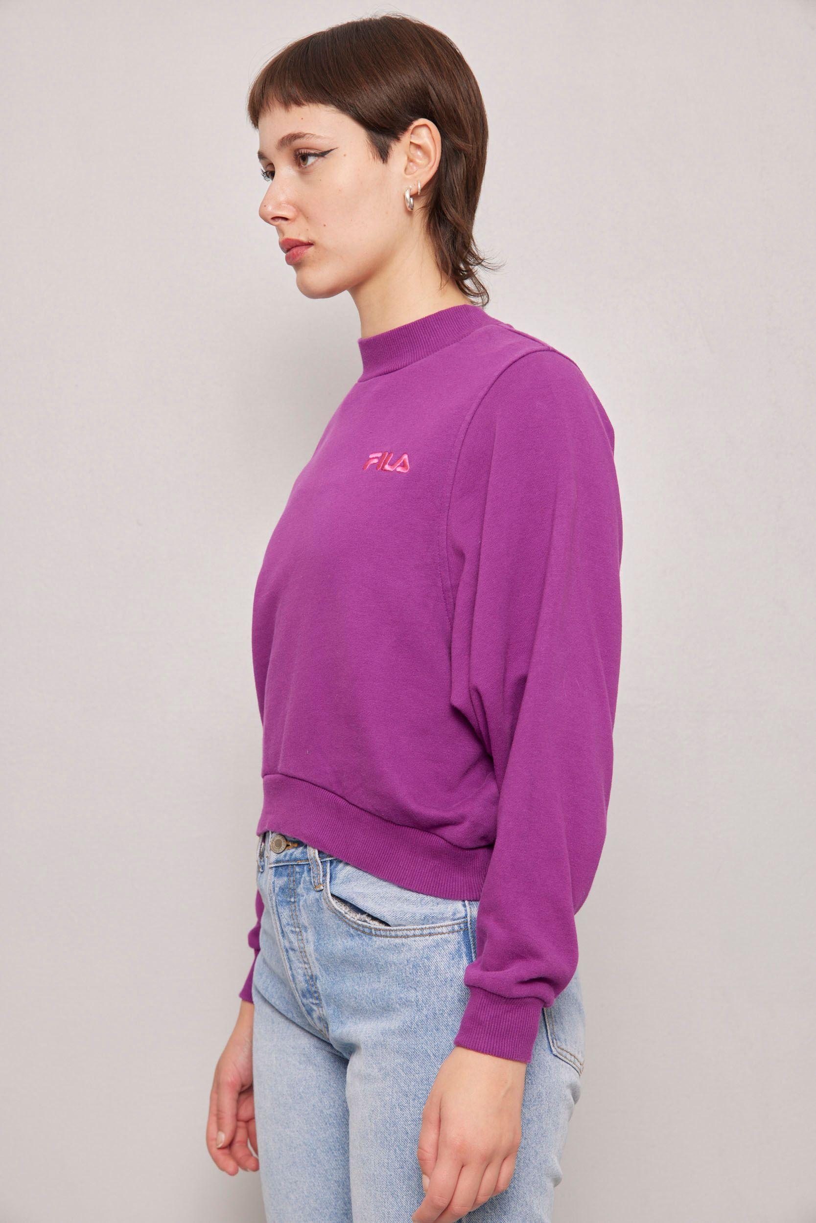Poleron casual  morado fila talla XS-1