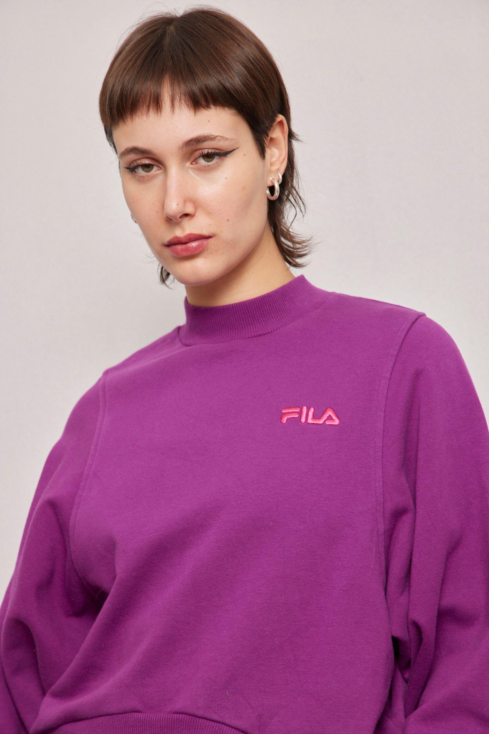 Poleron casual  morado fila talla XS-4