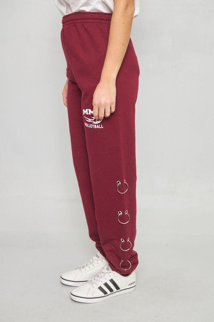 Pantalon casual reciclado burdeo Lovemade talla S  -1