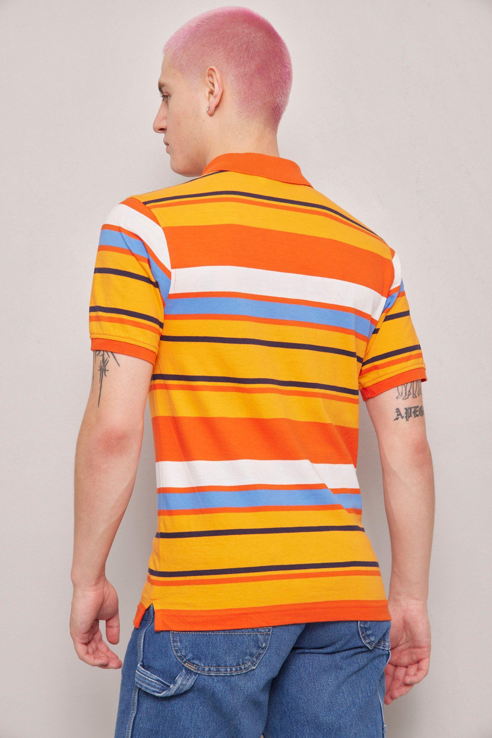 Polera casual  naranja nautica talla XL-2
