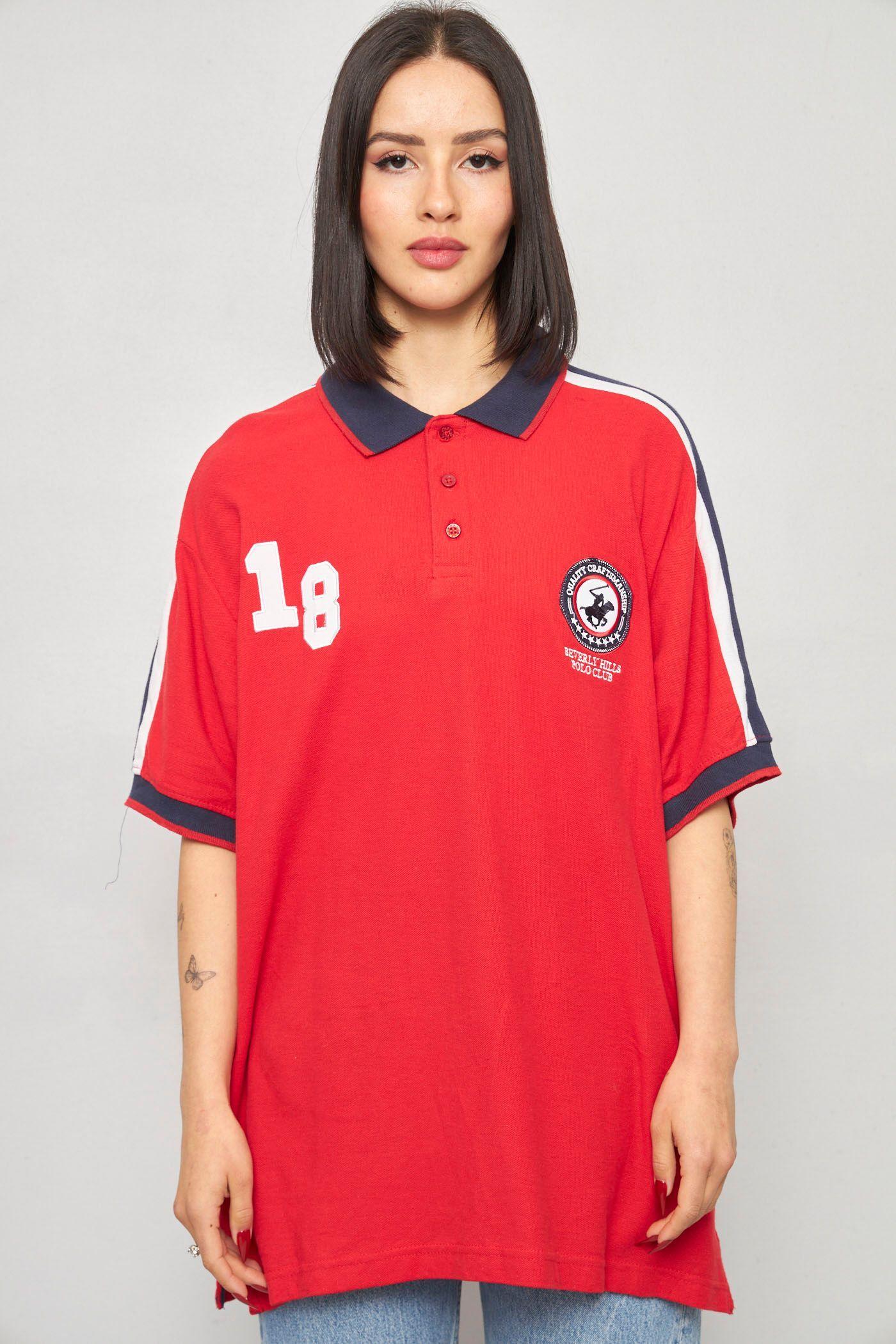 Polera casual reciclado rojo beverly hills polo club talla-0