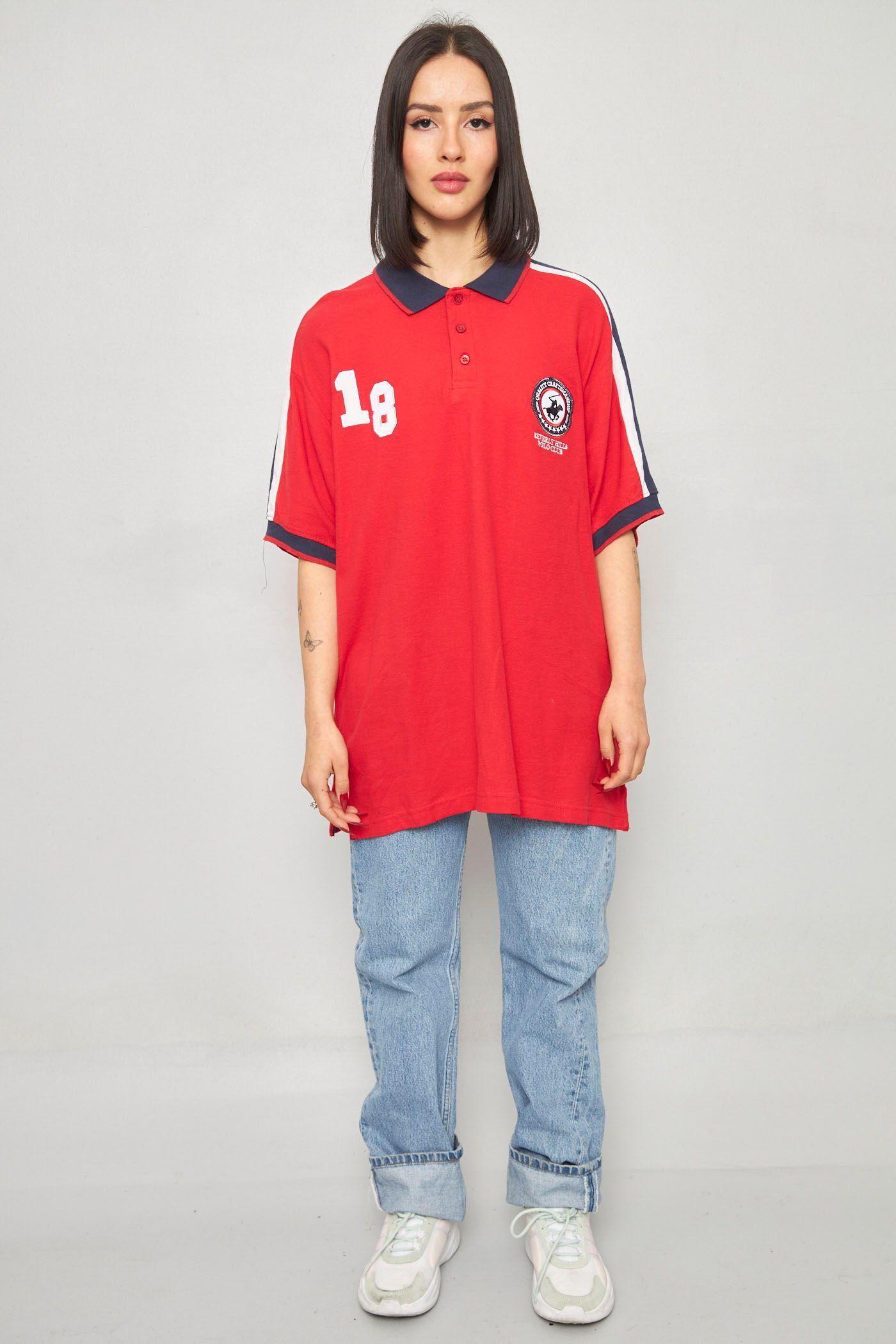 Polera casual reciclado rojo beverly hills polo club talla-3