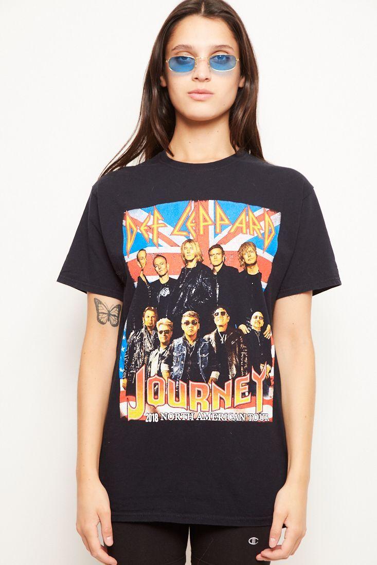 Polera de rock reciclado negro fruit of the loom-1