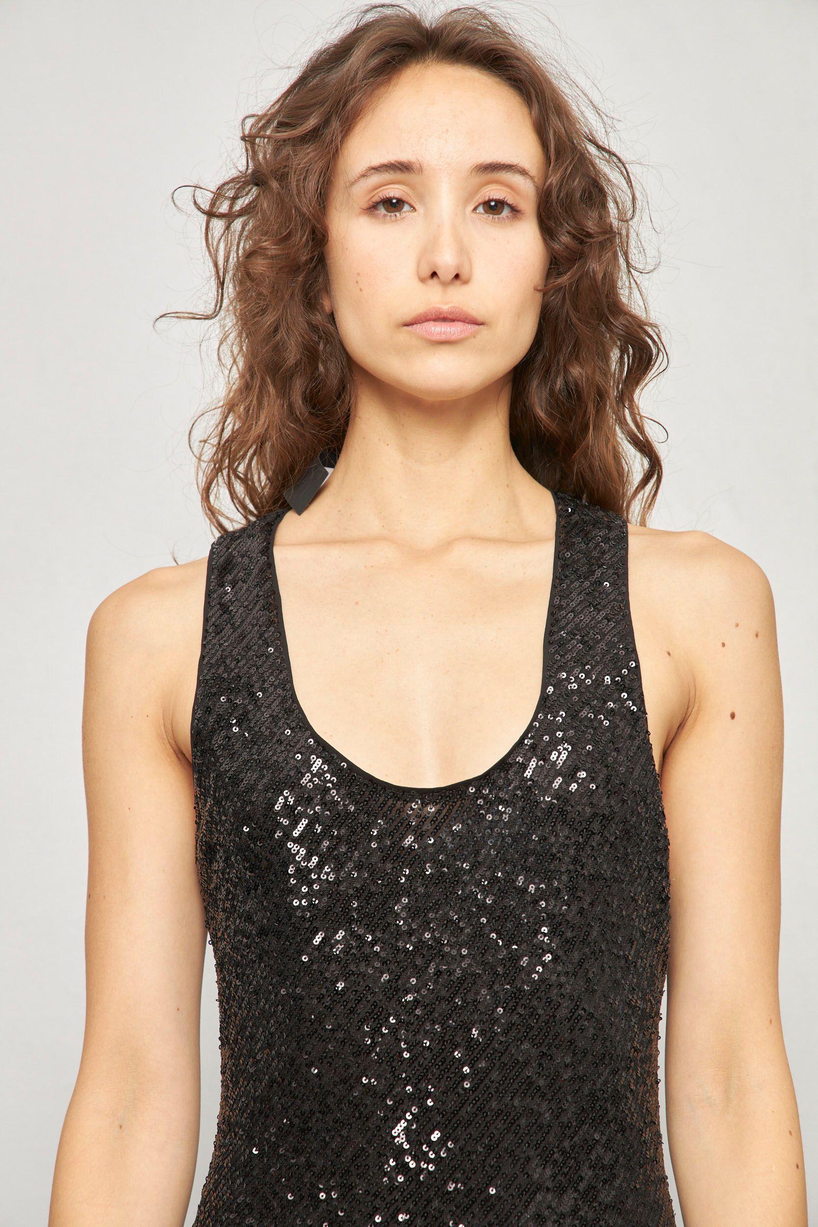 Vestido casual  negro banana republic talla XS-4