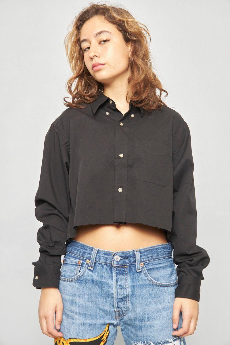 Blusa casual reciclado negro Lovemade talla S  -0