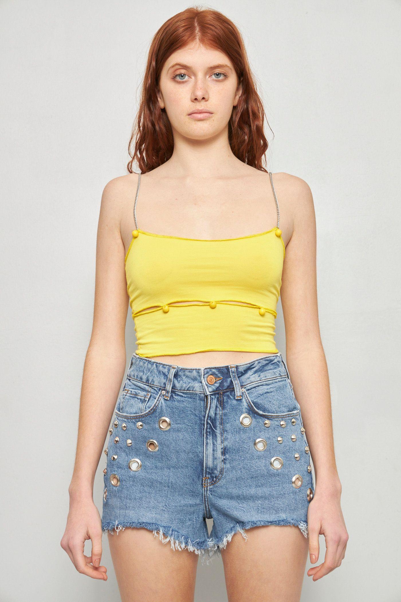 Shorts casual reciclado celeste lovemade talla 40  -0