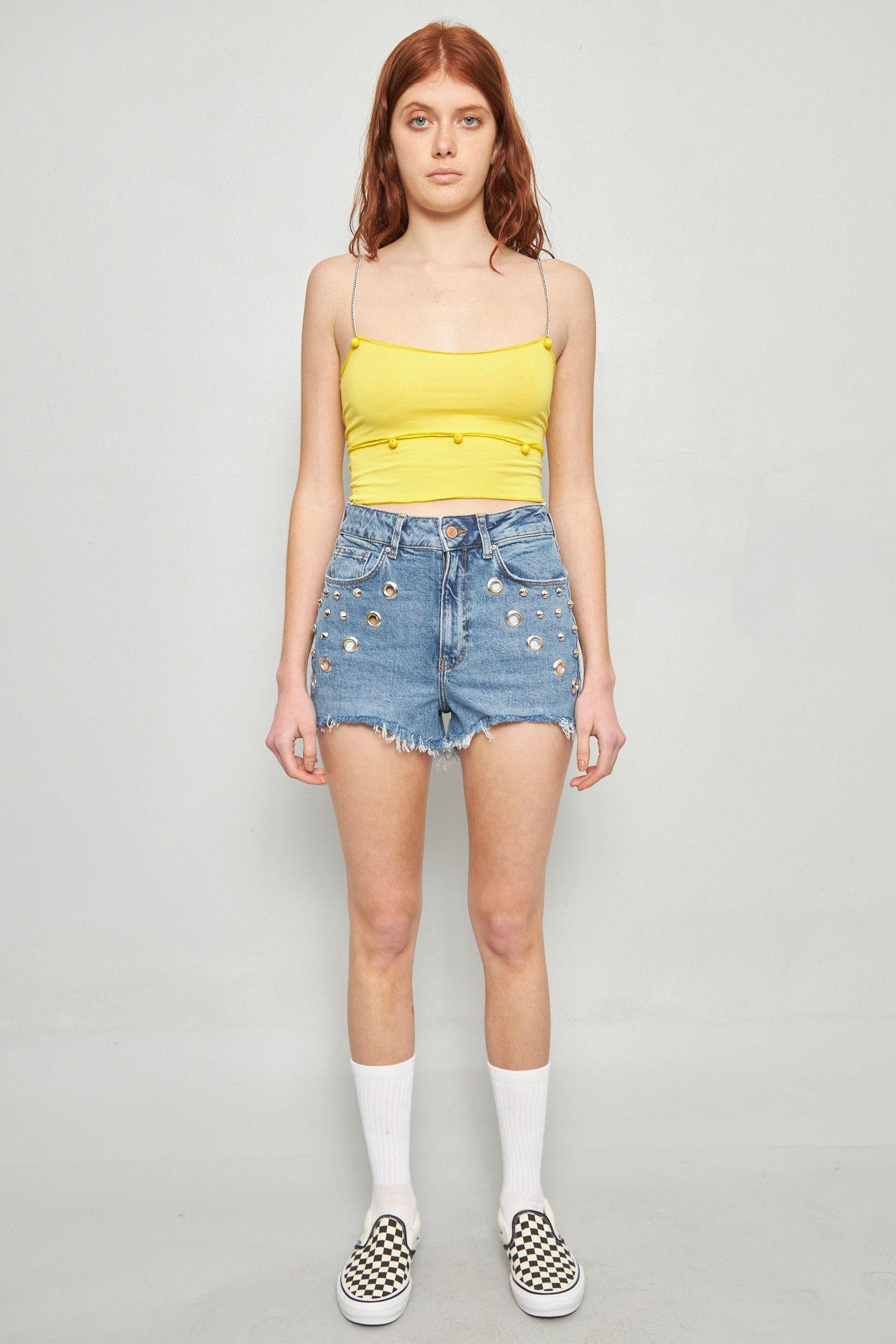 Shorts casual reciclado celeste lovemade talla 40  -3