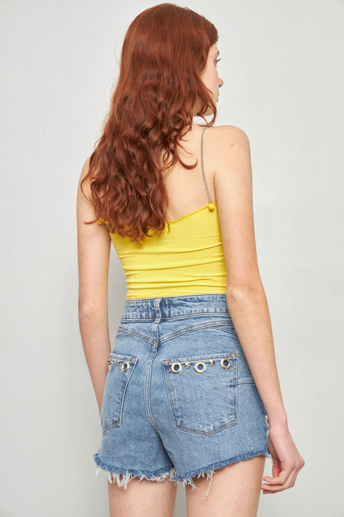 Shorts casual reciclado celeste lovemade talla 40  -2