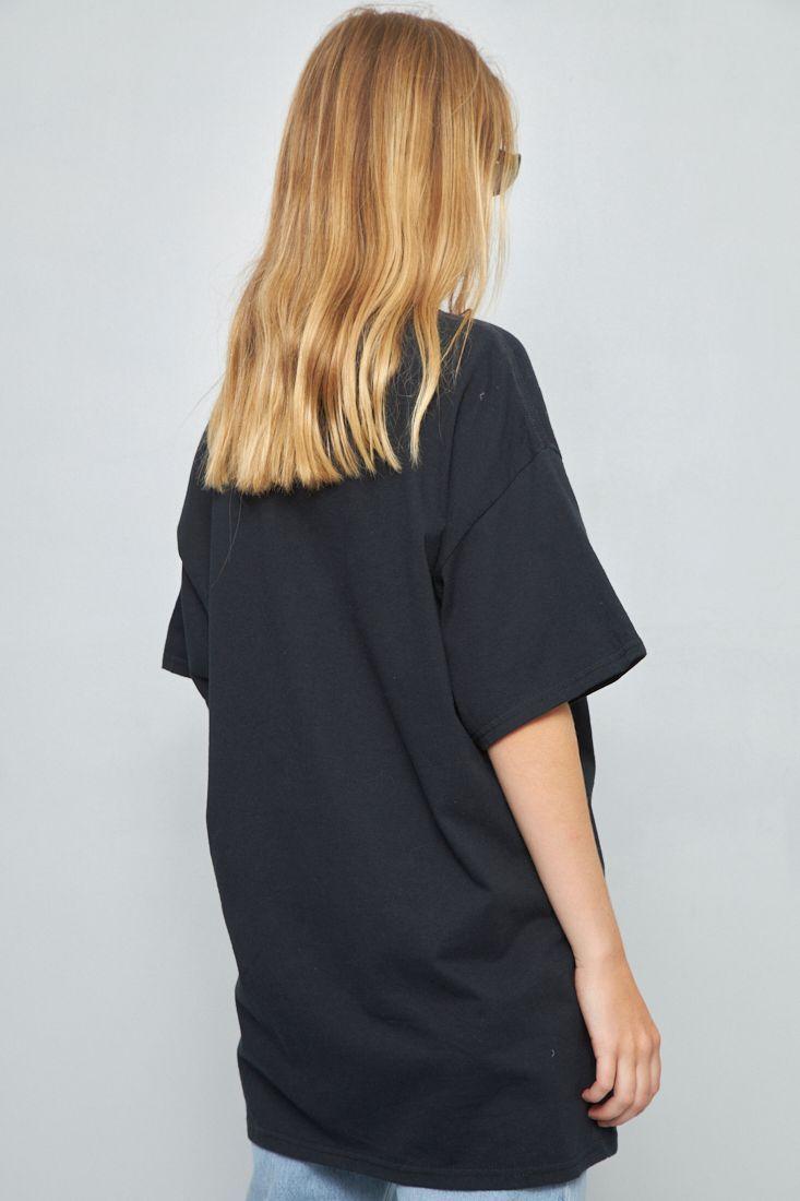 Polera manga corta reciclado negro gildan talla L -2