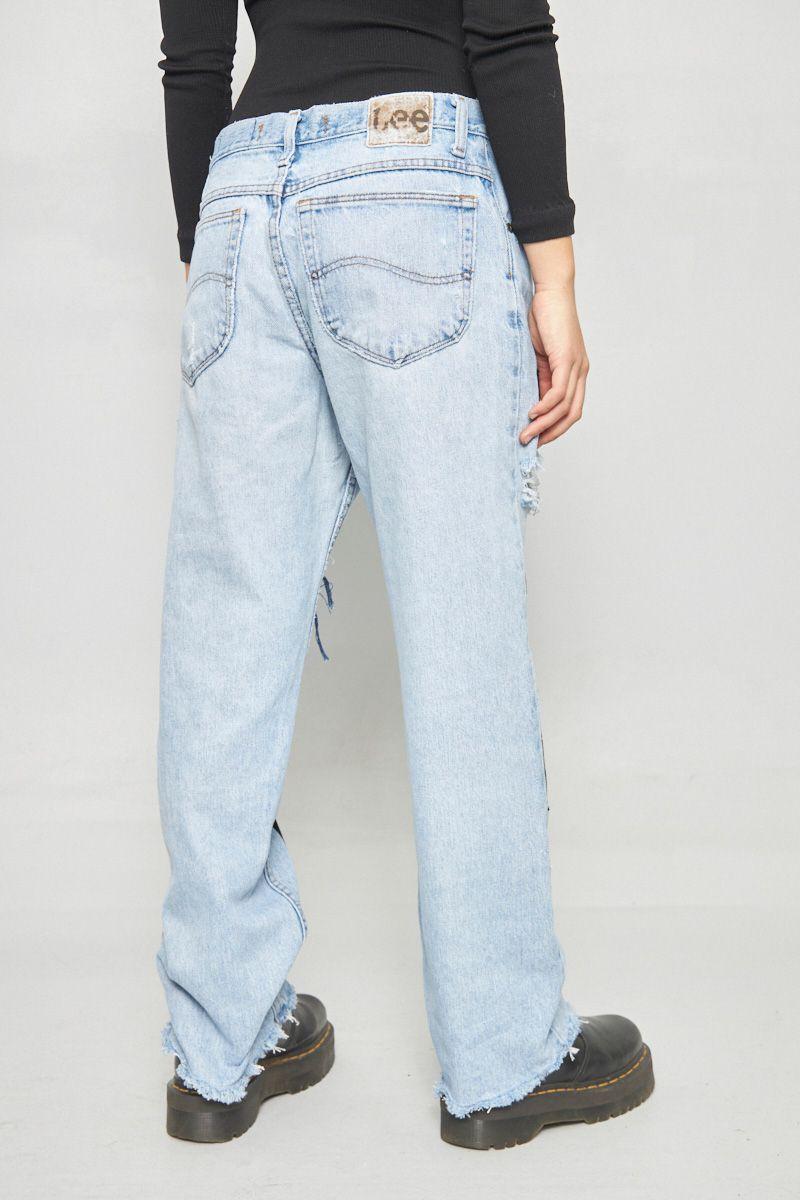 Jeans casual reciclado celeste Lovemade talla 42  -2