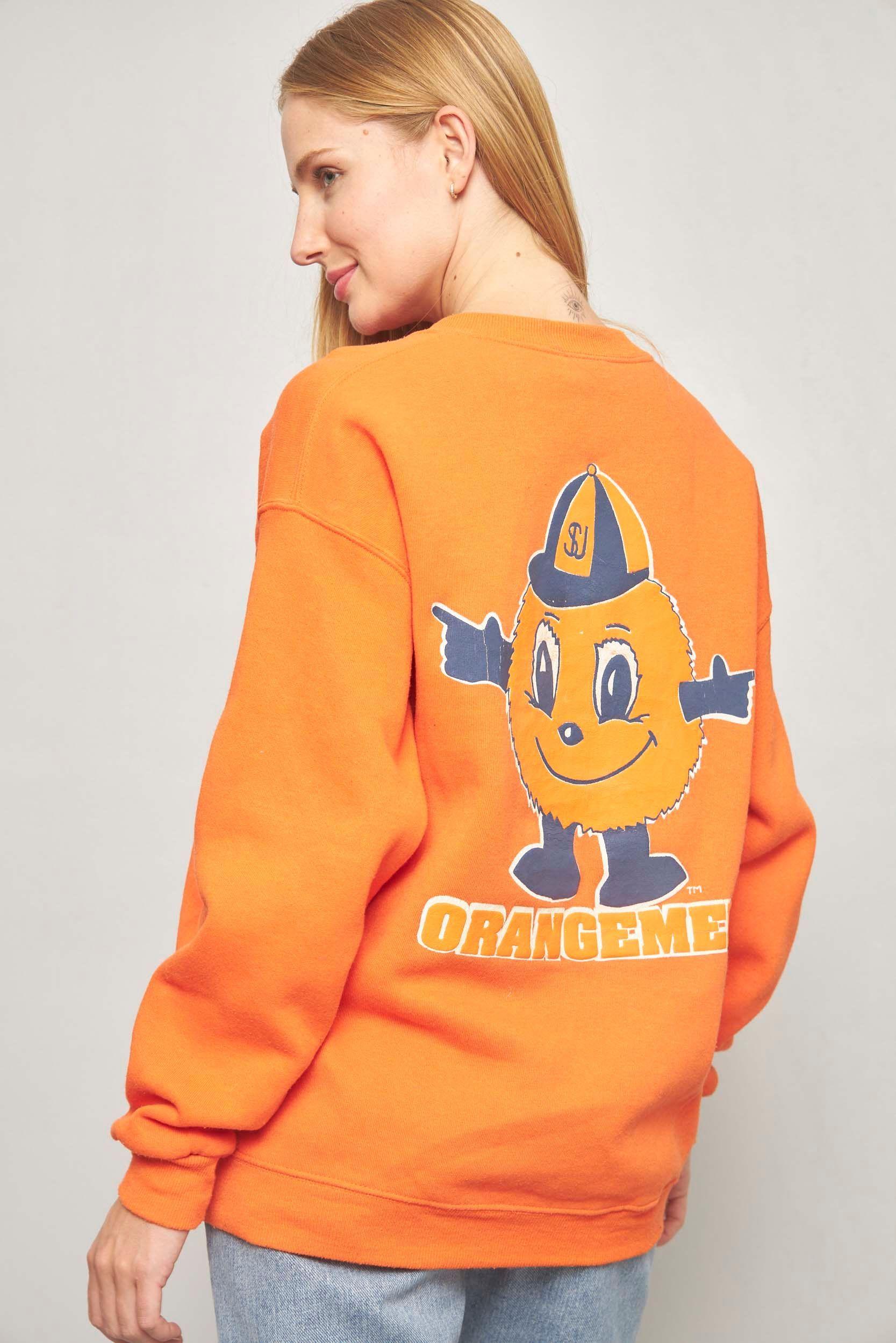 Poleron casual reciclado naranja sturdy sweats talla L-2