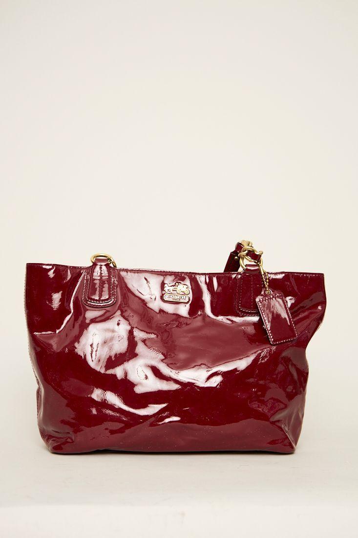 Cartera casual reciclado burdeo coach talla M  -0