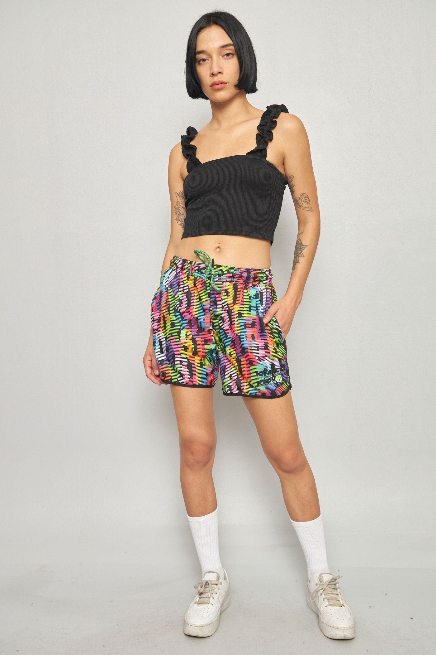 Shorts casual reciclado multicolor super dry talla S -4