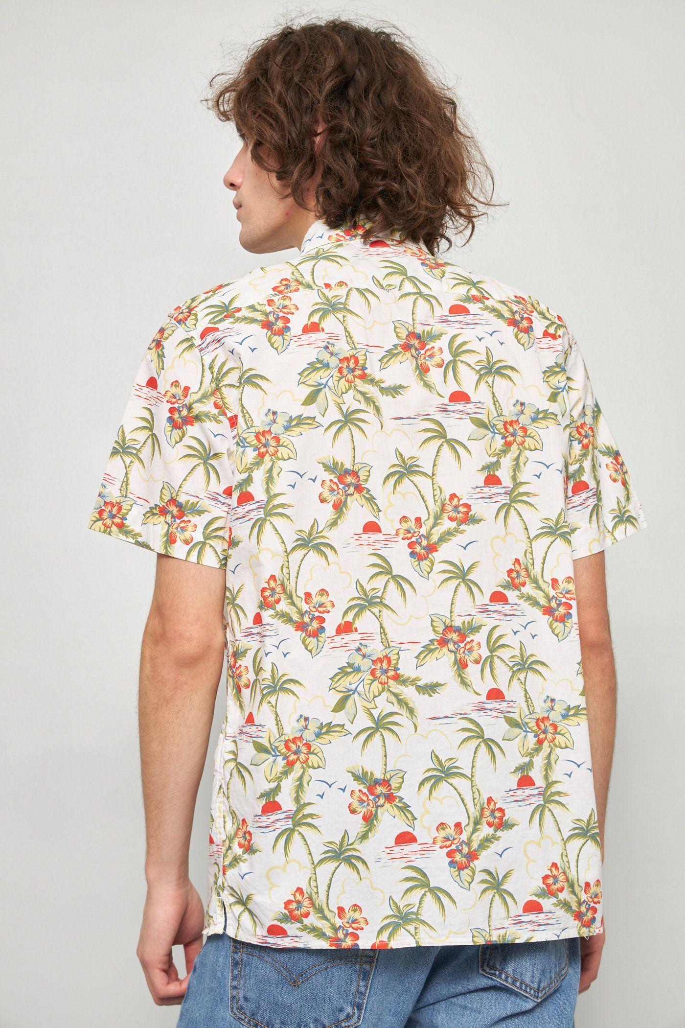 Camisa casual reciclado multicolor banana republic talla M -2