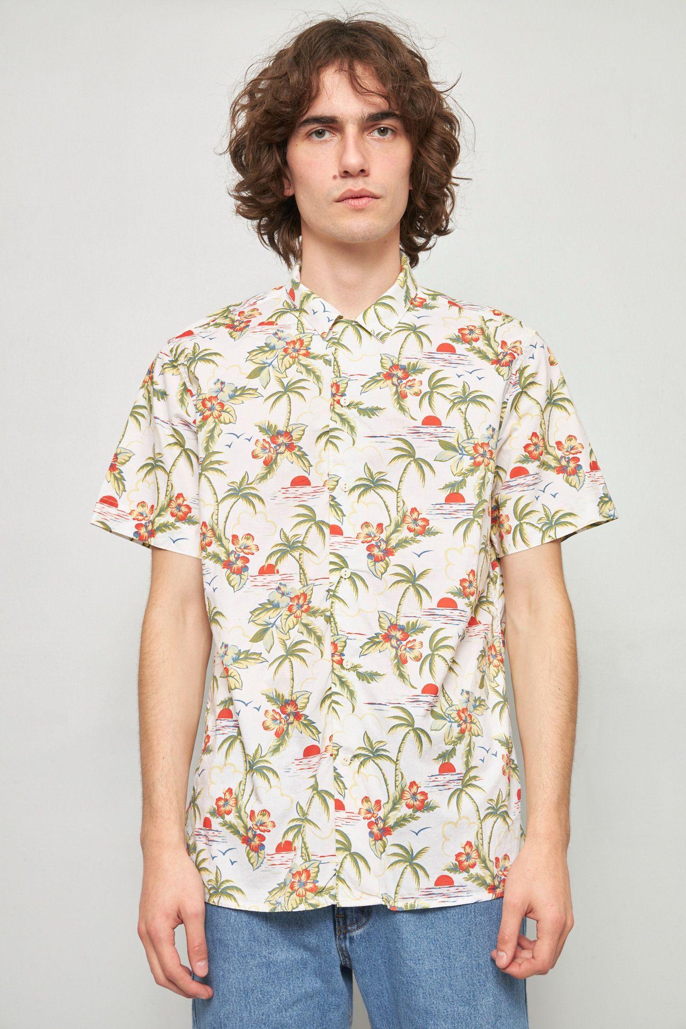 Camisa casual reciclado multicolor banana republic talla M -0