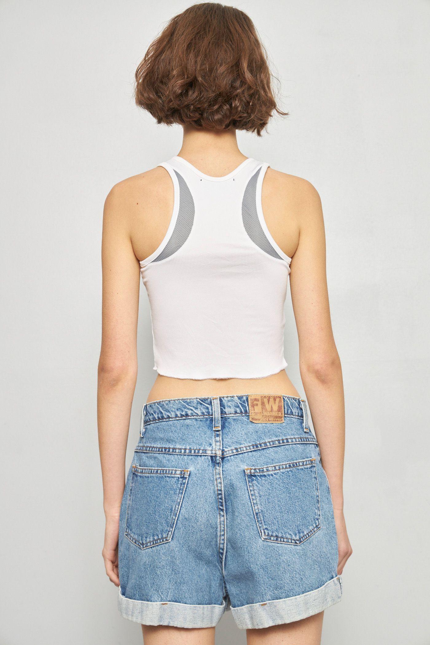 Shorts casual reciclado celeste fore warned talla 40 -2